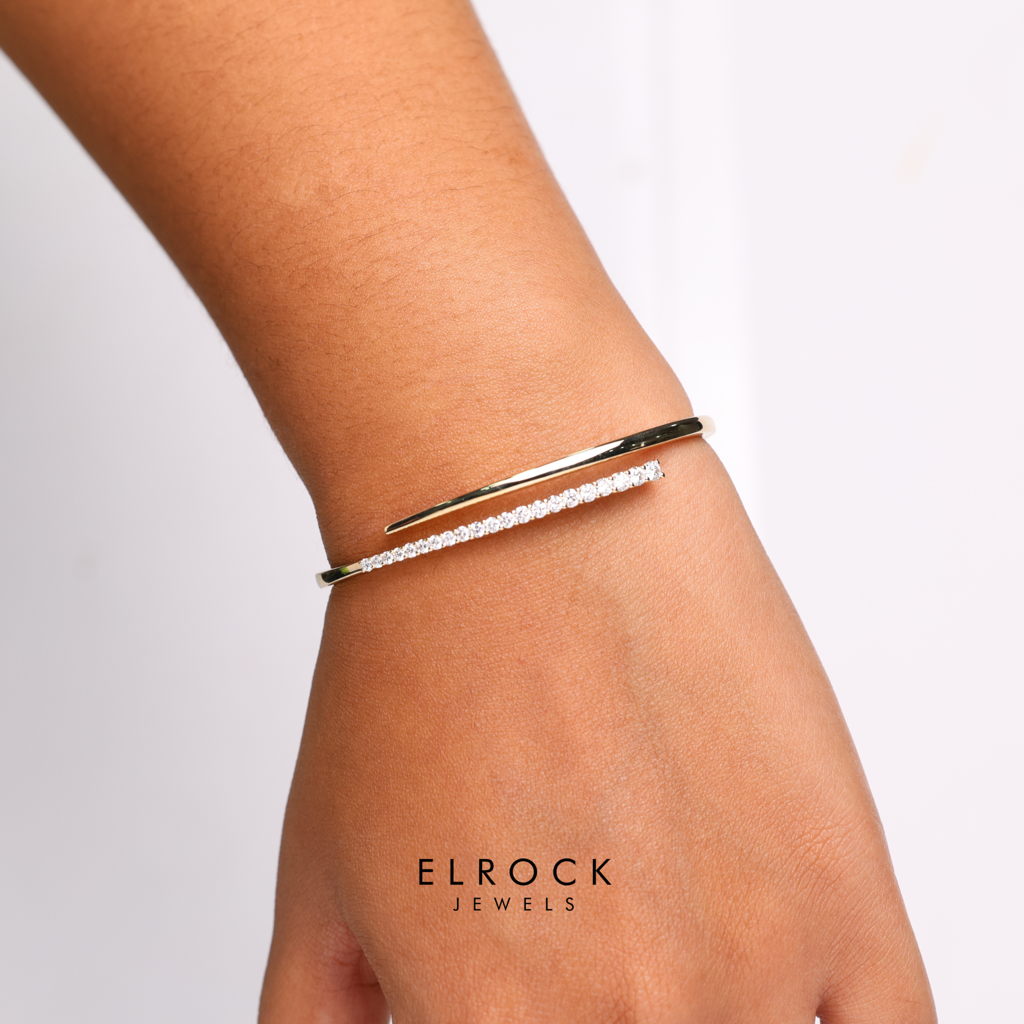 Unique Diamond Bangle Bracelet 1ct