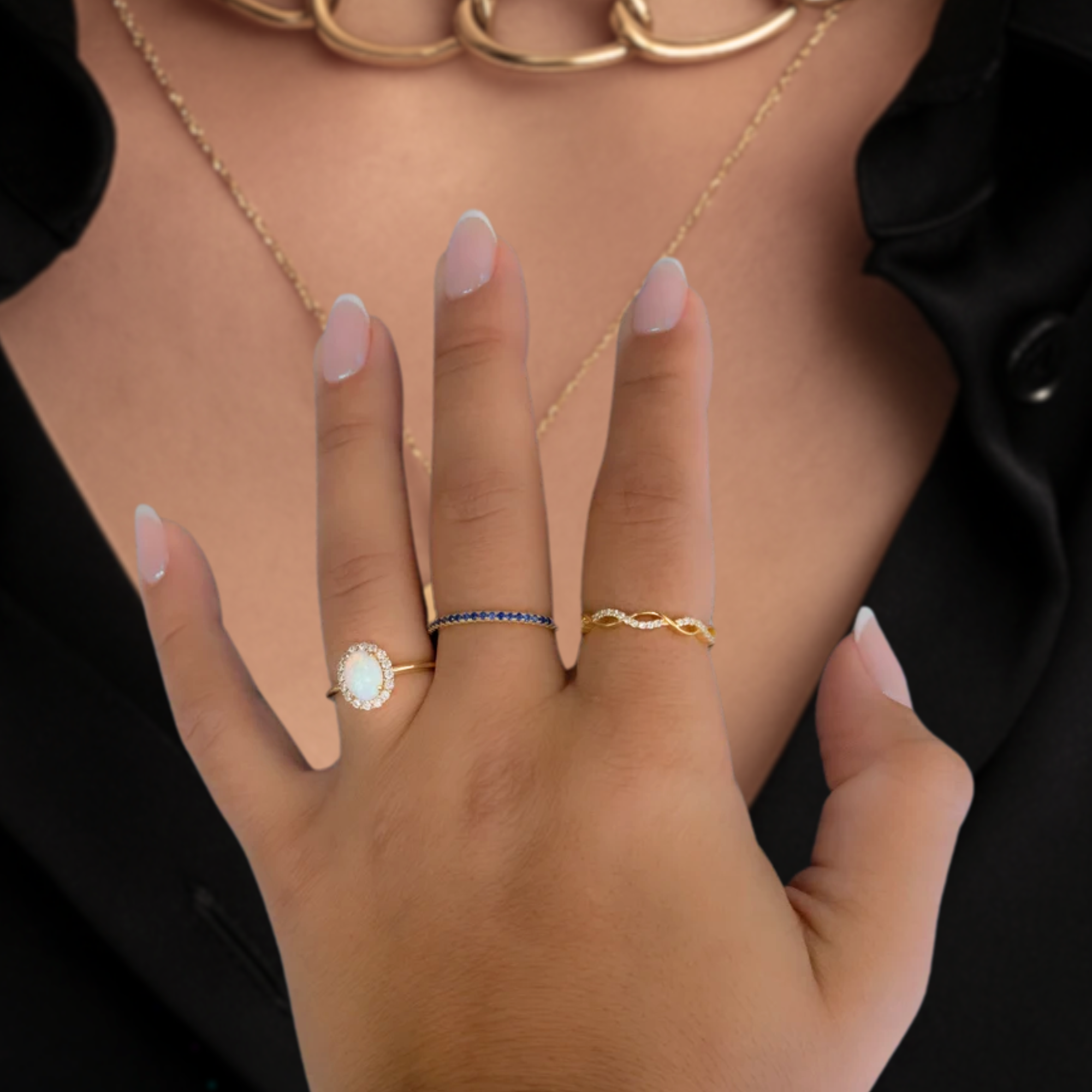 Opal Ring, Dainty Ring