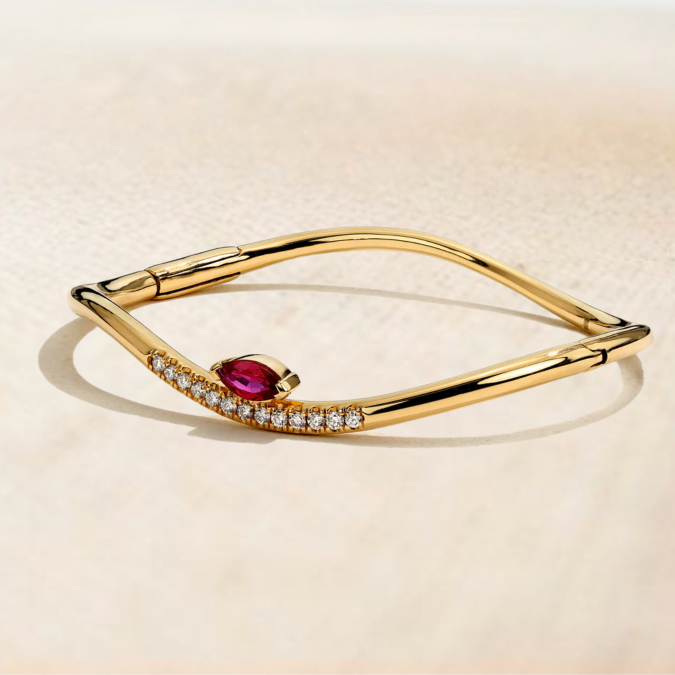 Gold Round Birthstone Bracelets