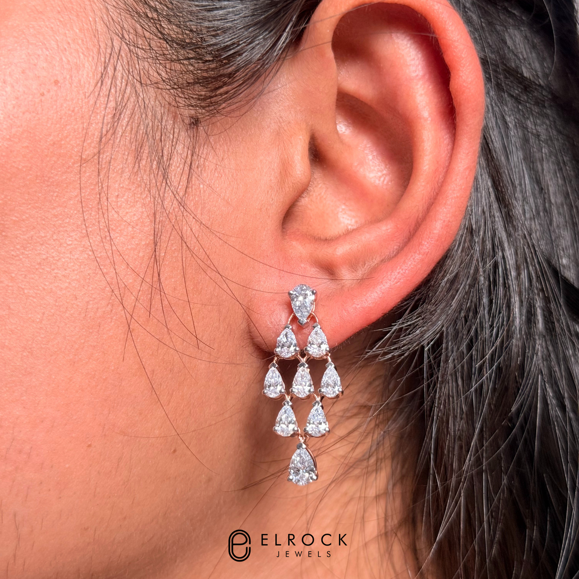 Pear Shape Diamond Necklace