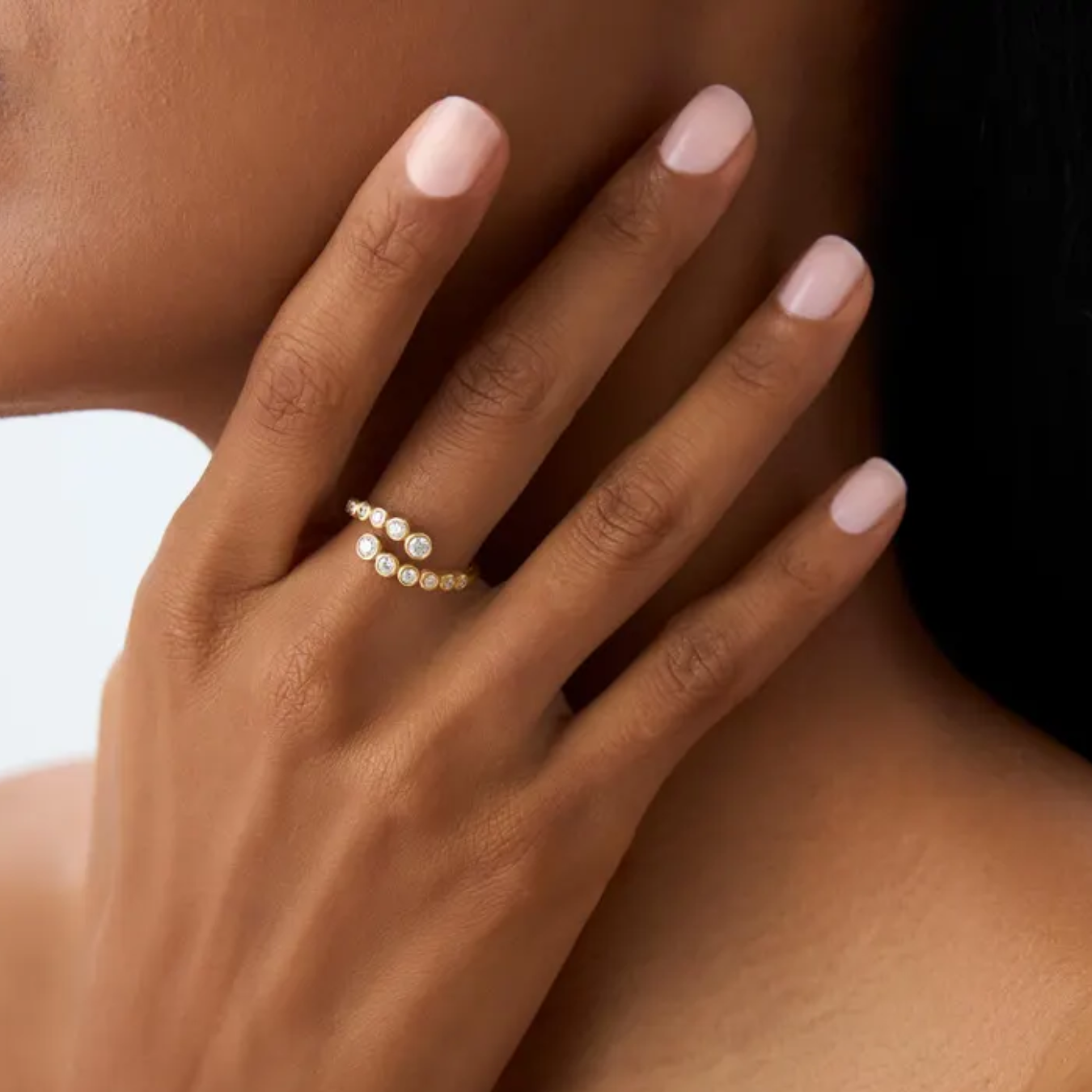 14K Gold 0.35 CT Diamond Statement Ring