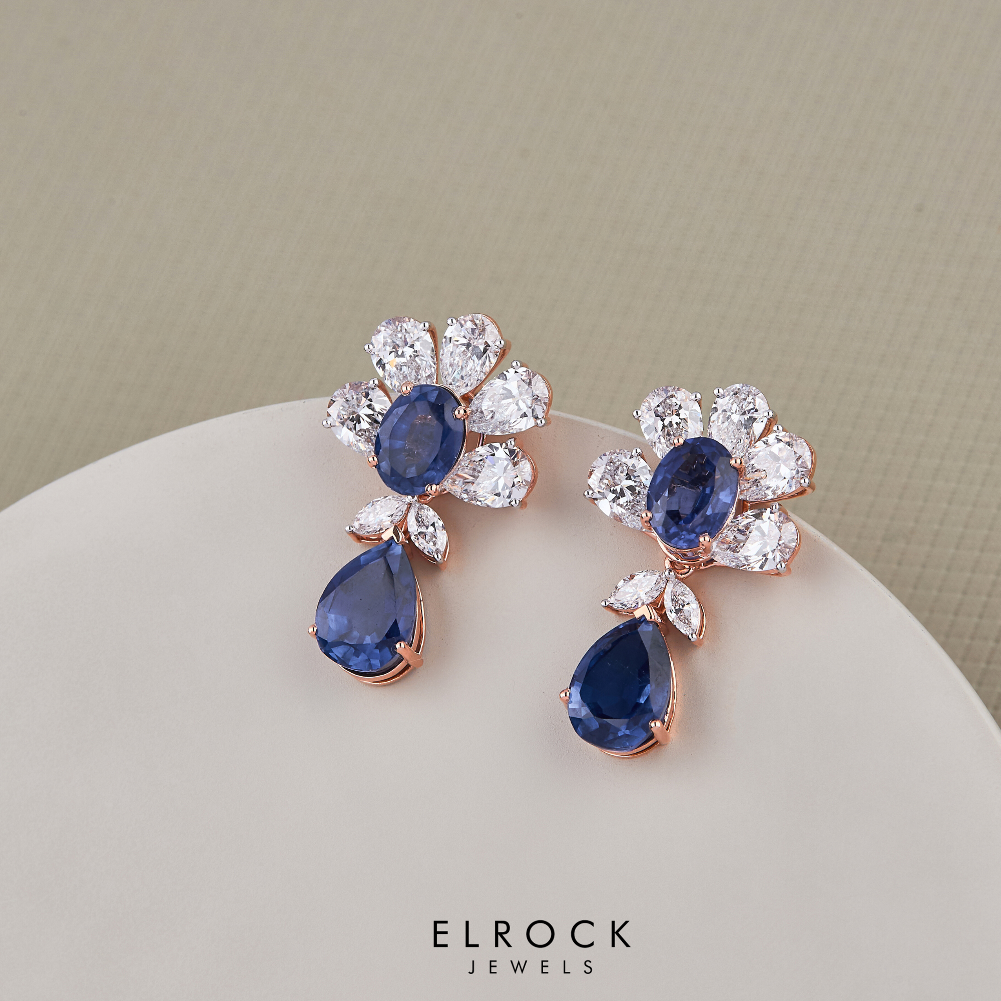 The Sapphire Floral Tennis Necklace