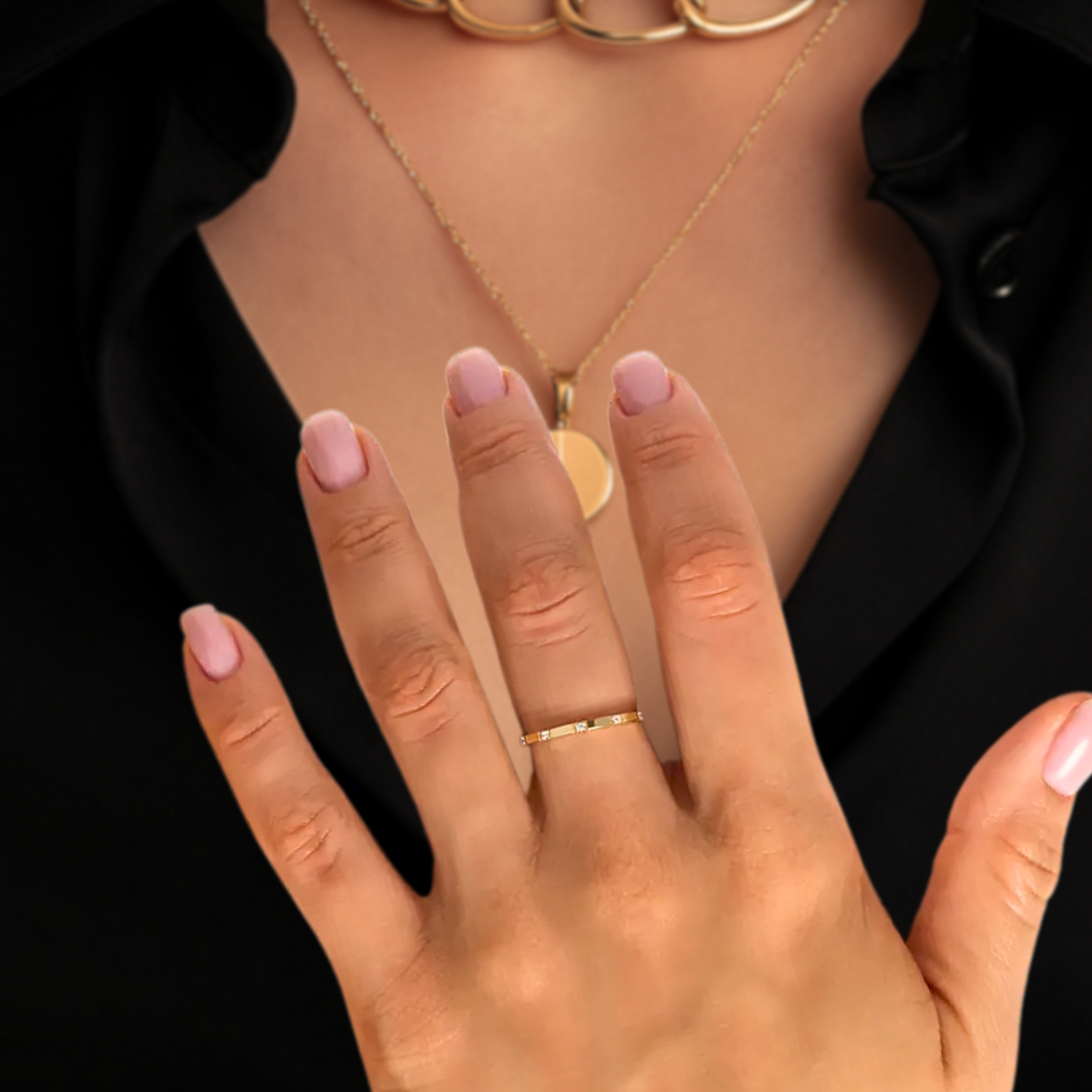 14kt Yellow Gold Band / Promise Ring / Solid Gold Ring / Diamond Wedding Rings Women