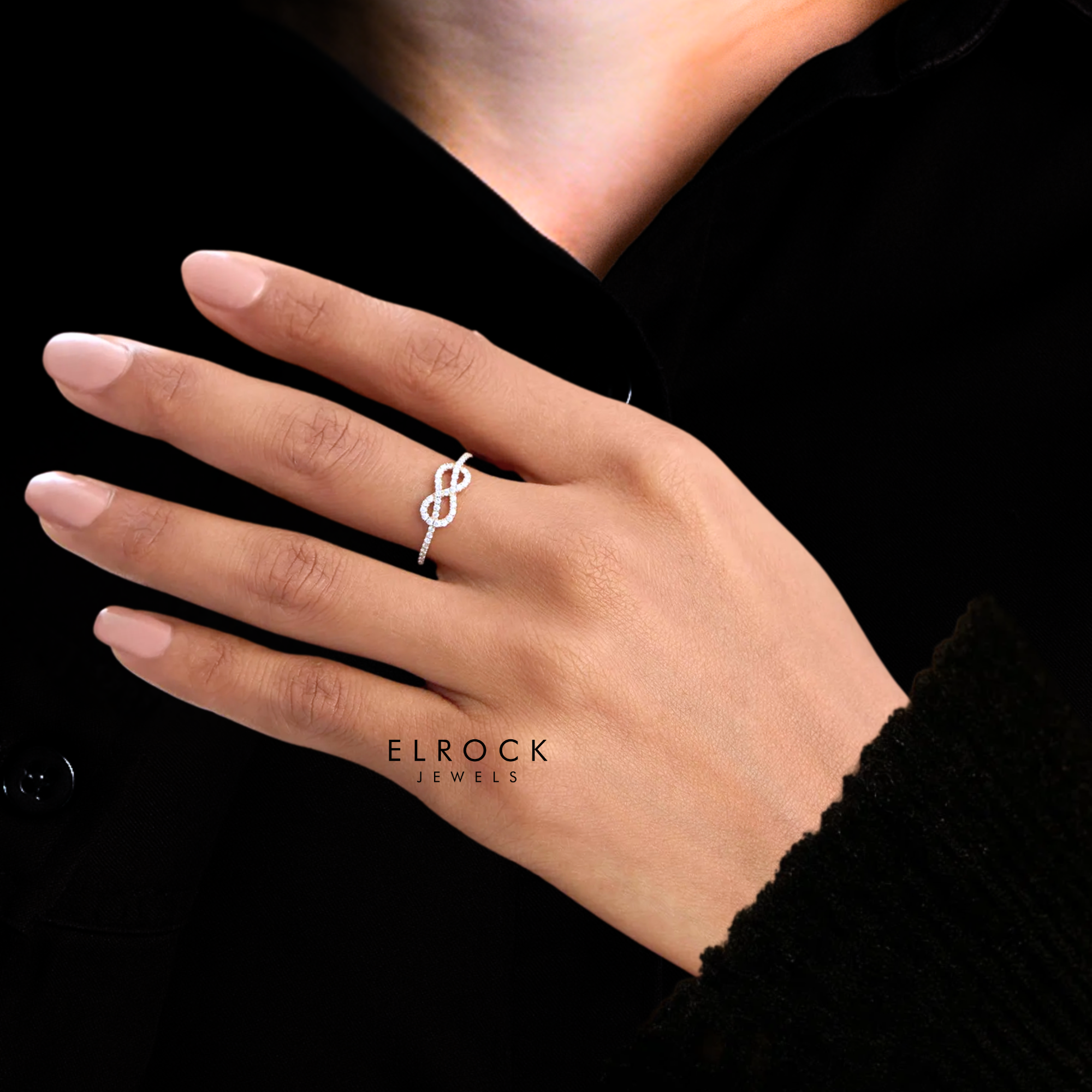14K Gold Infinity Love Knot Ring