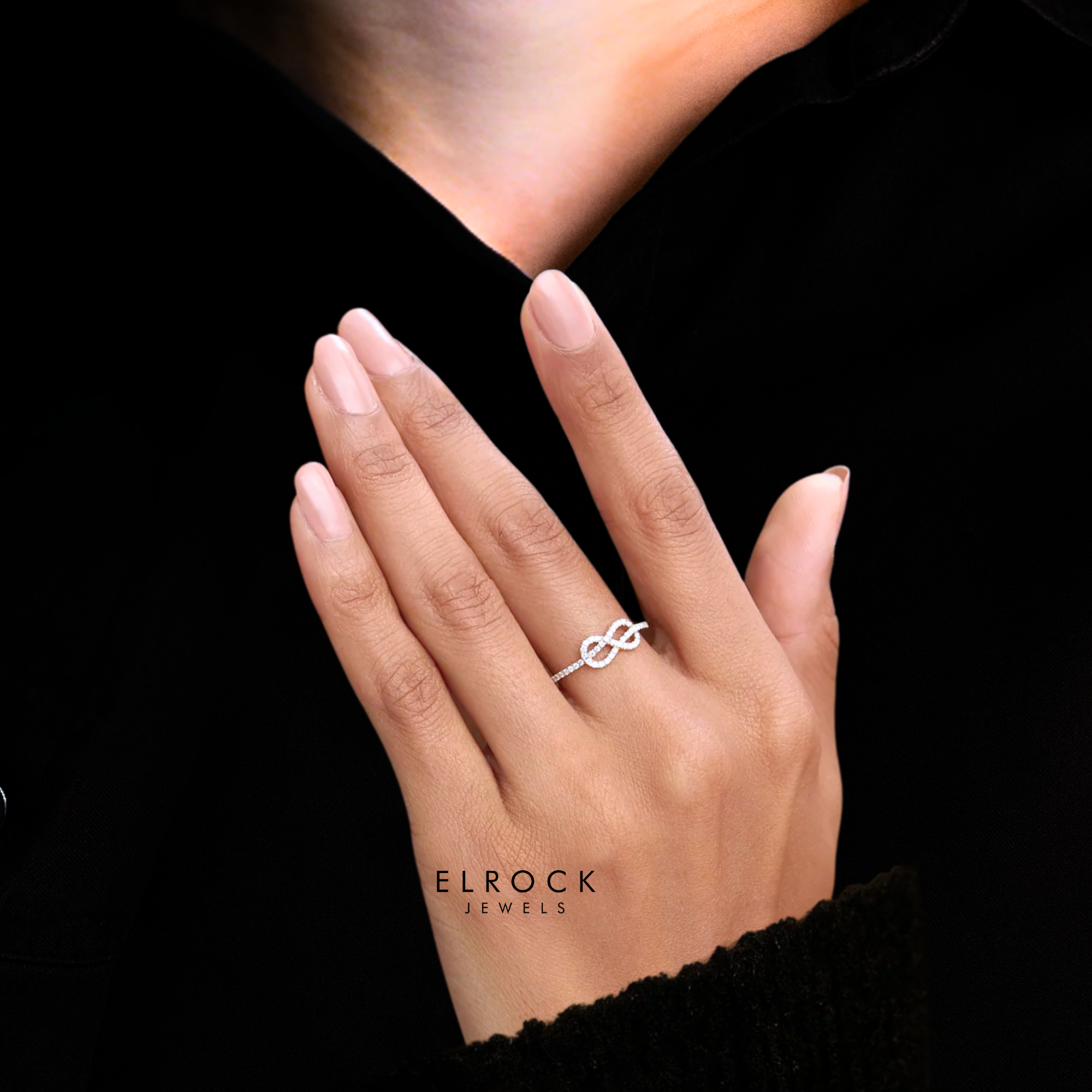 14K Gold Infinity Love Knot Ring