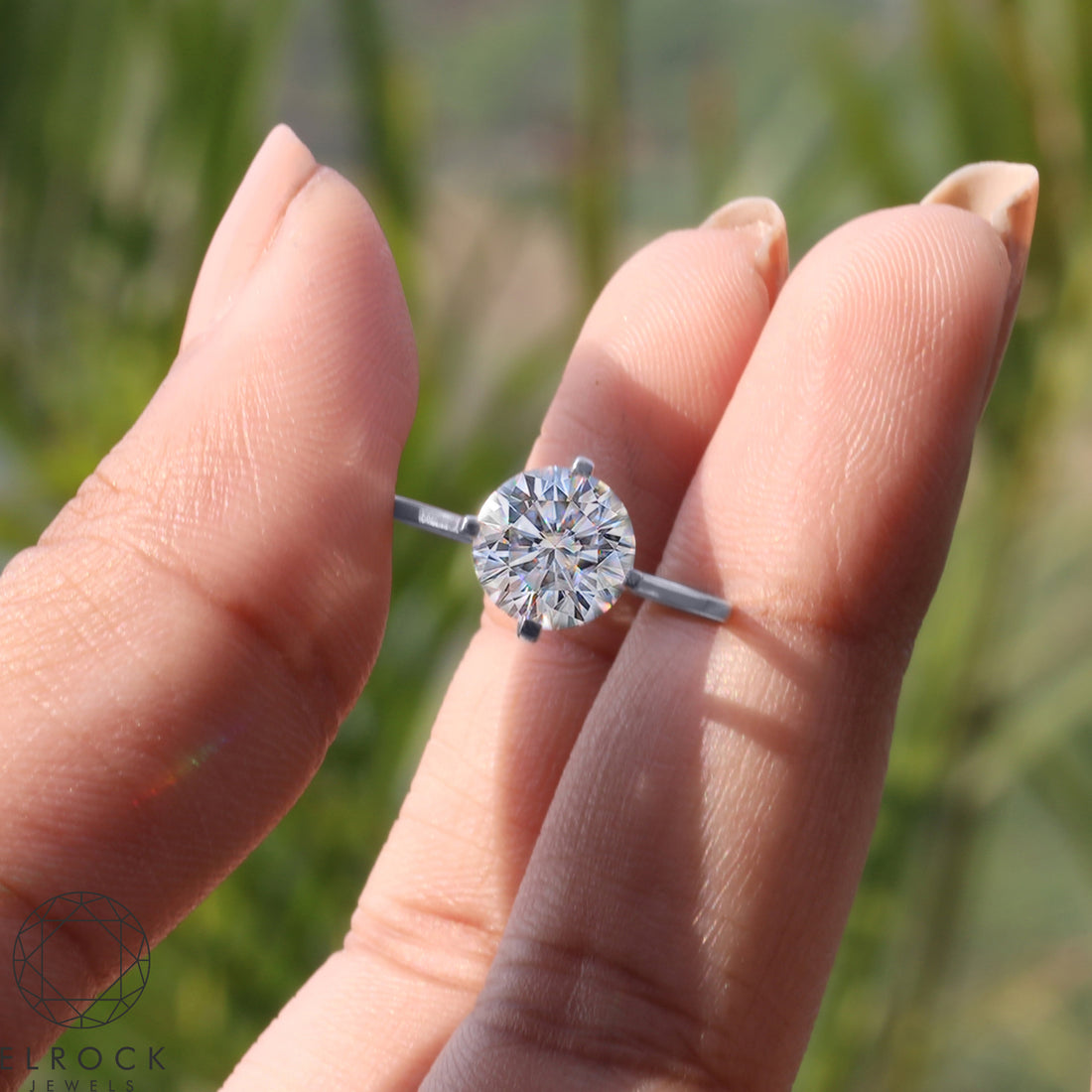 Round Diamond Ring, Round Diamond Solitaire Ring, Lab Grown Round Engagement Ring
