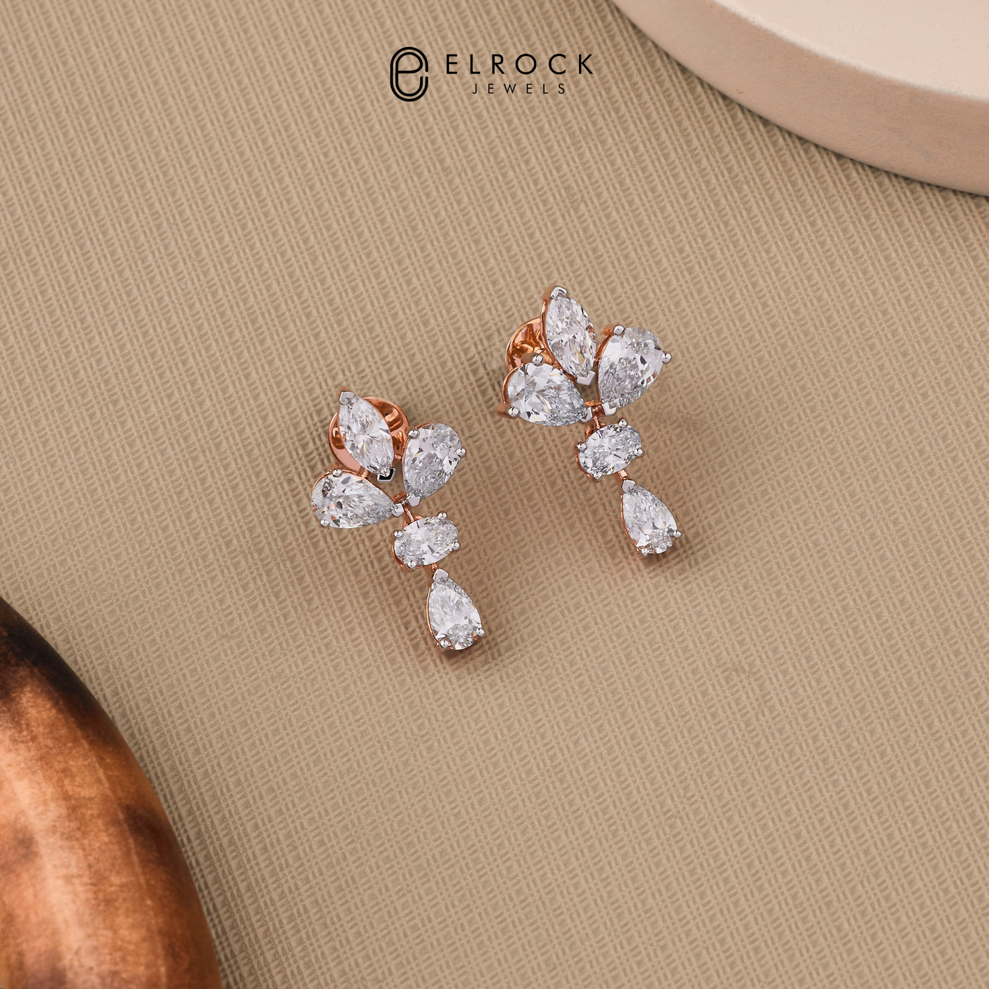 Marquise Oval Pear Cut  Lab Grown Diamond Necklace