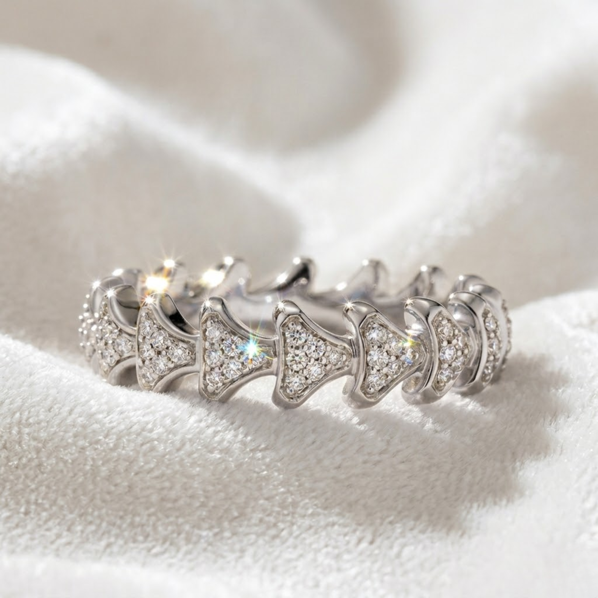 14K Gold Stackable Eternity Diamond Band For Men