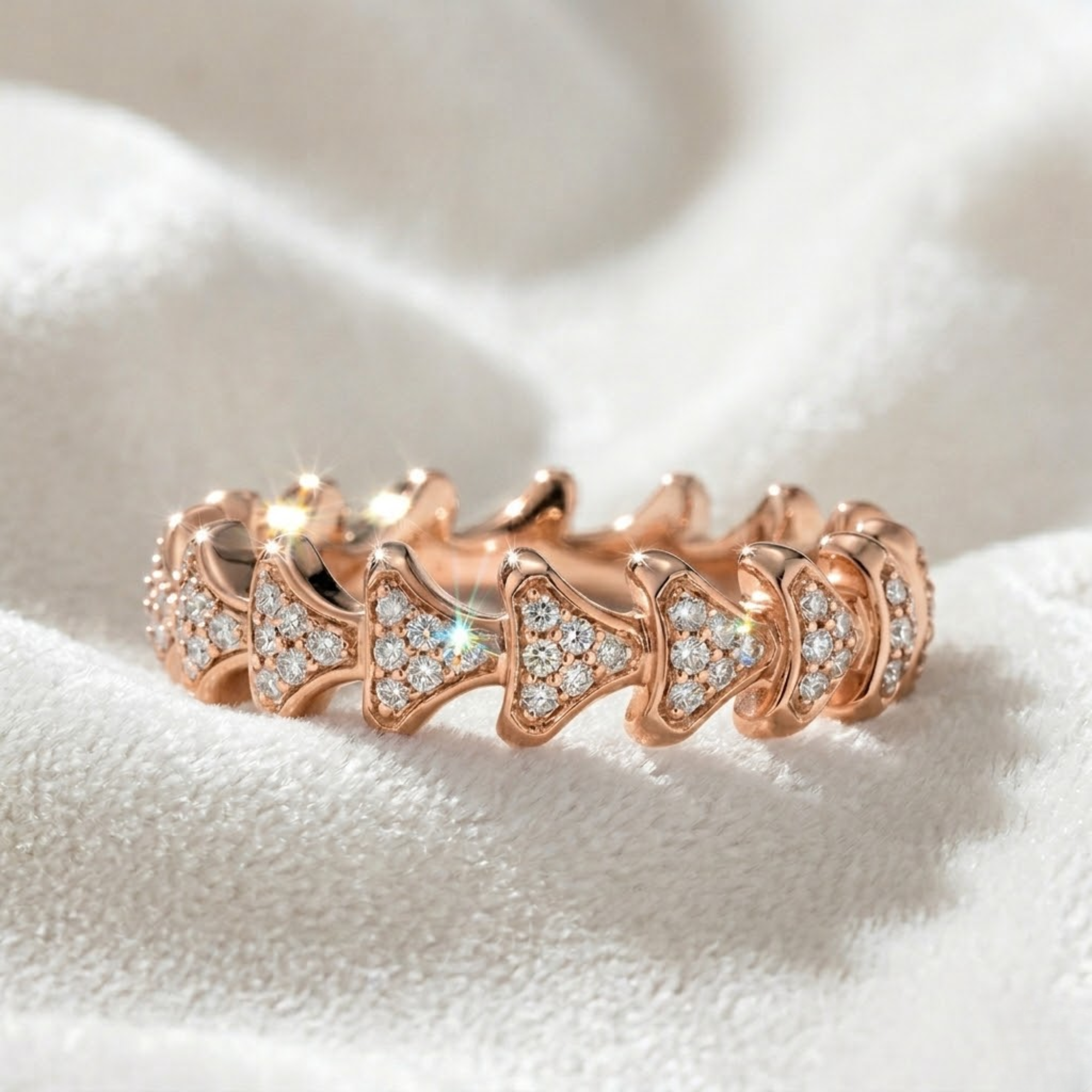 14K Gold Stackable Eternity Diamond Band For Men
