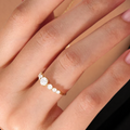 14K Solid Gold Round Diamond Rings for Women 0.79CT Diamond Engagement Ring | gift for her