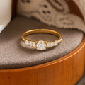 14K Solid Gold Round Diamond Rings for Women 0.79CT Diamond Engagement Ring | gift for her