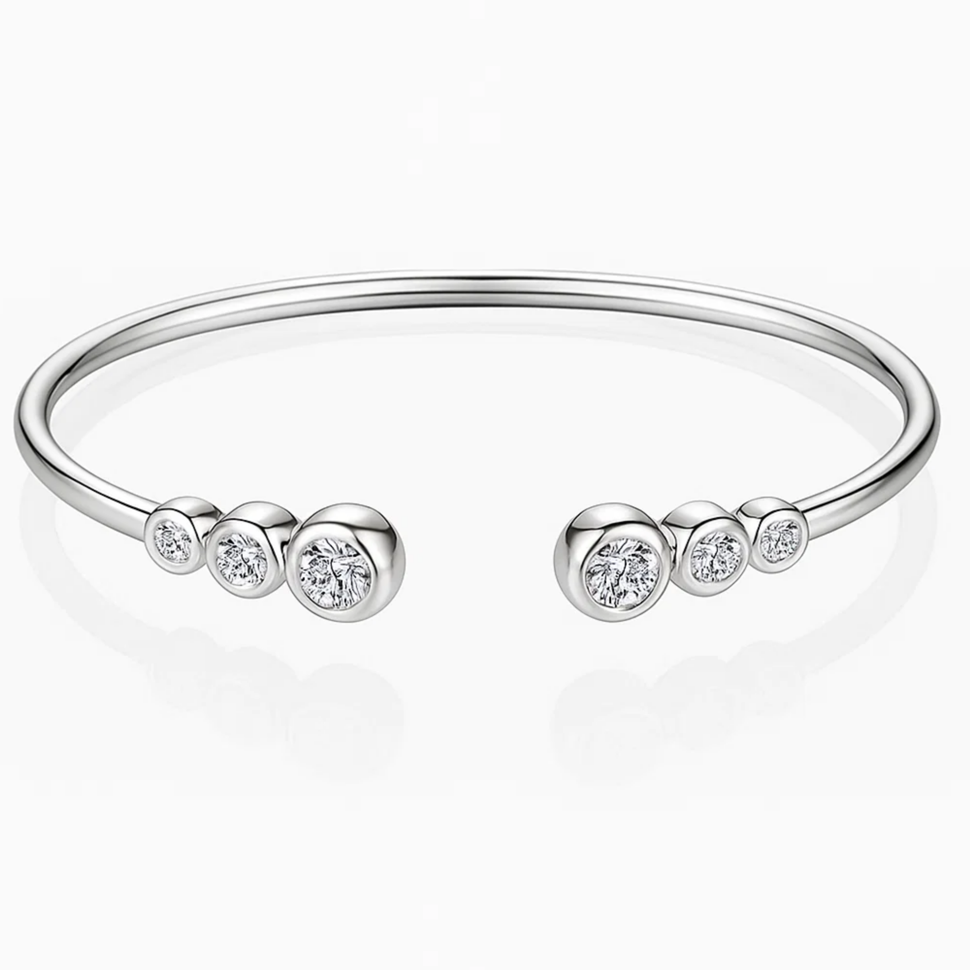 14K Gold Bangle Bracelet Lab Grown Bracelet