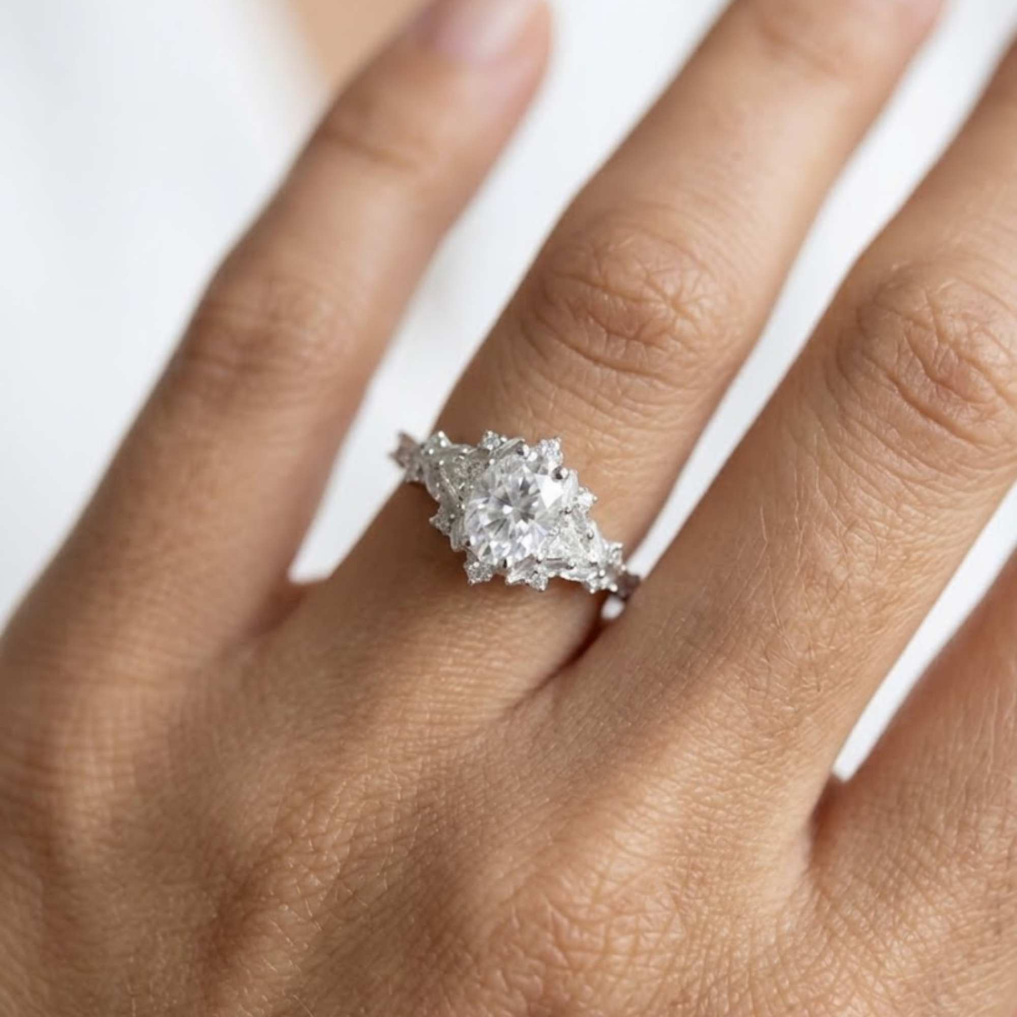 Fairytale Oval Lab Grown Diamond Engagement Ring in 14K or 18K Gold