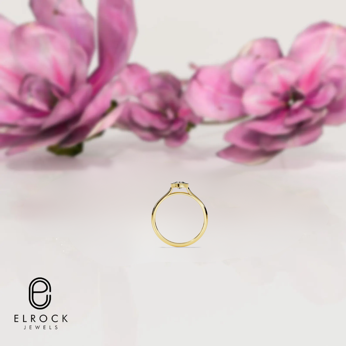 2.5 Carat Bezel Set Marquise-Cut Engagement Ring