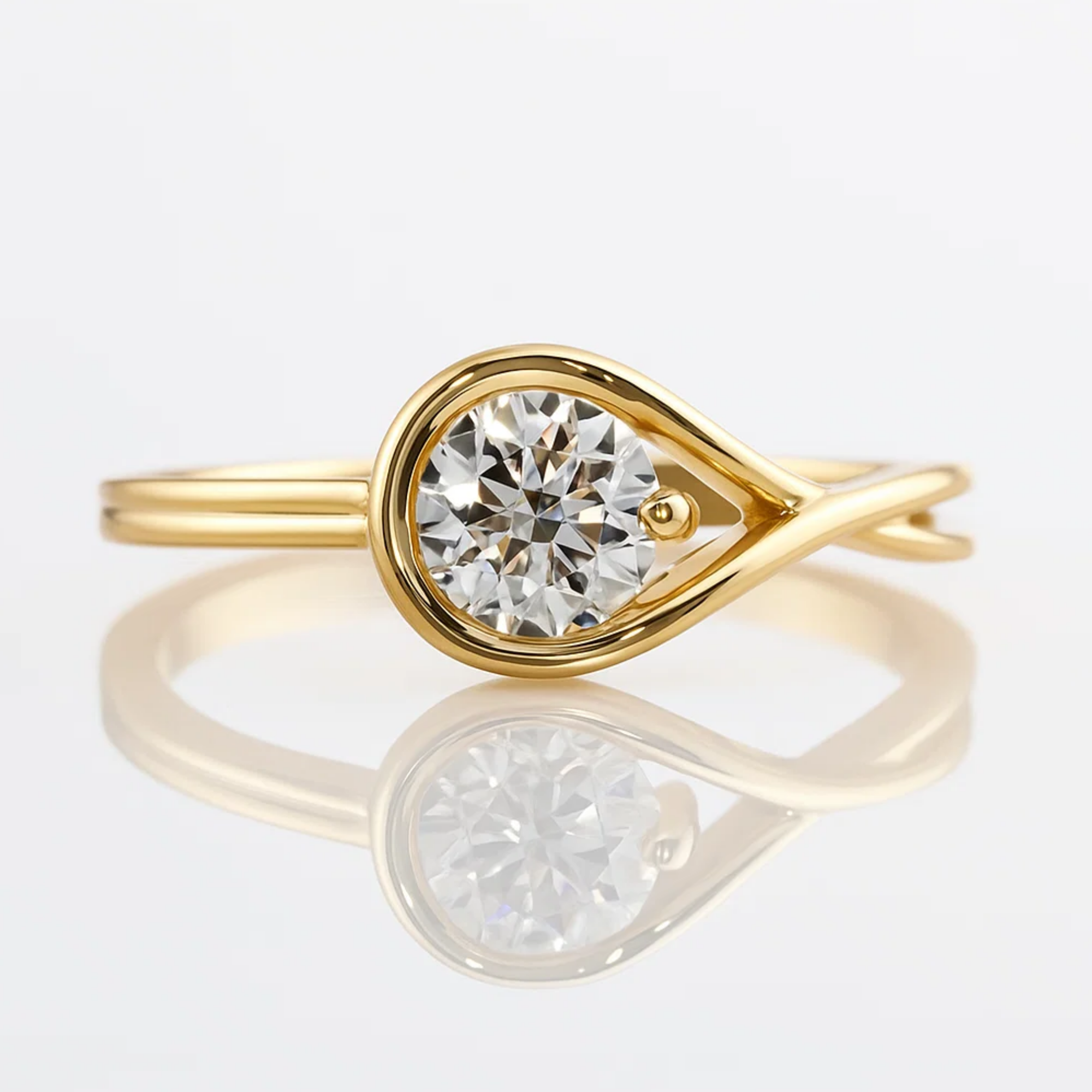  1.0 CT Lab Grown Diamond Engagement Ring