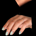 14K Gold Floating Bubble Diamond Wedding Band