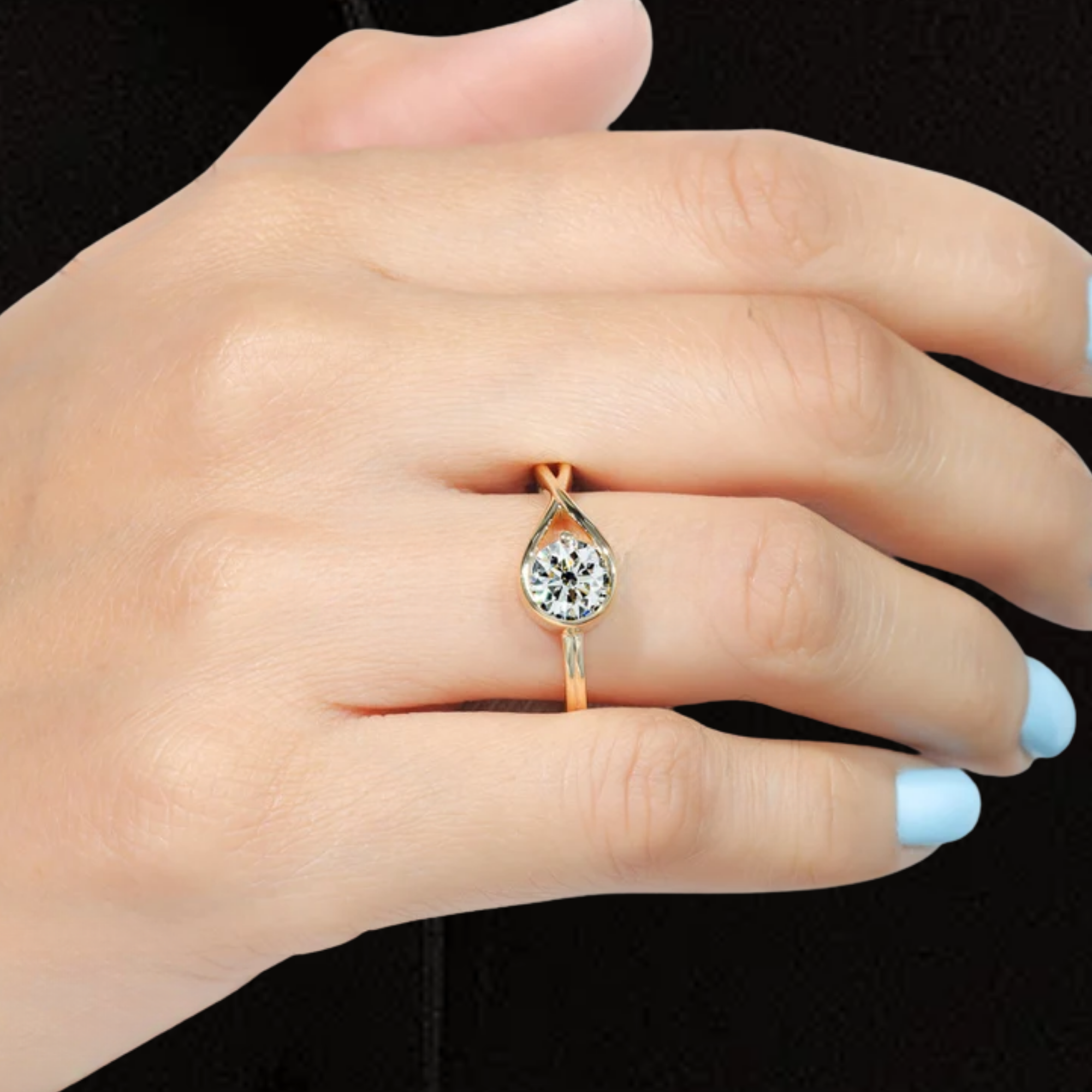  1.0 CT Lab Grown Diamond Engagement Ring