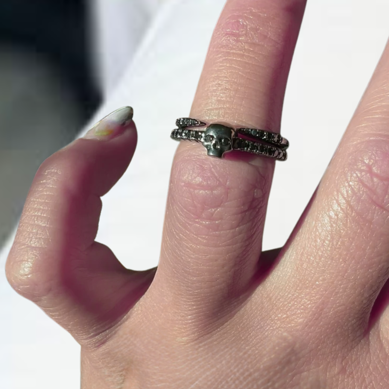 2.0 Ct East West Pear Cut Lab Grown Engagement Ring