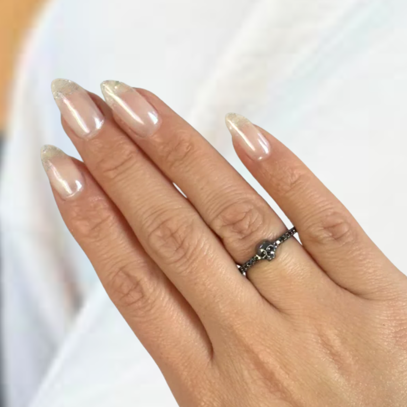 2.0 Ct East West Pear Cut Lab Grown Engagement Ring