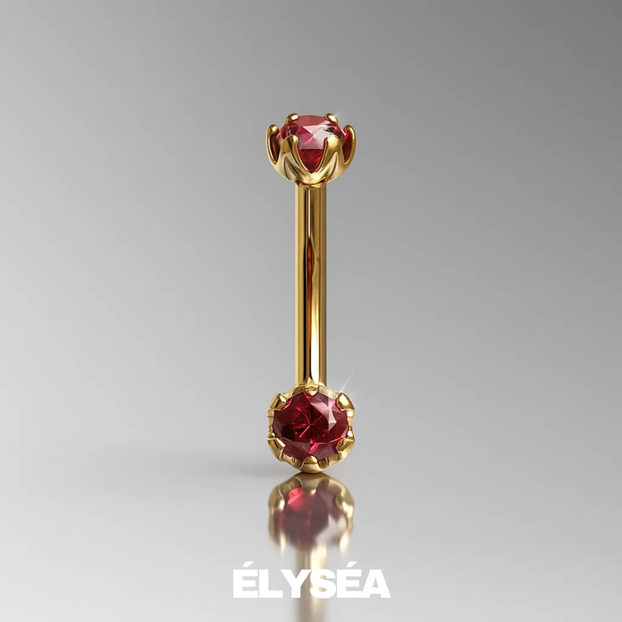 14K Solid Gold Diamond Belly Button Piercing Belly Ring Belly Jewelry