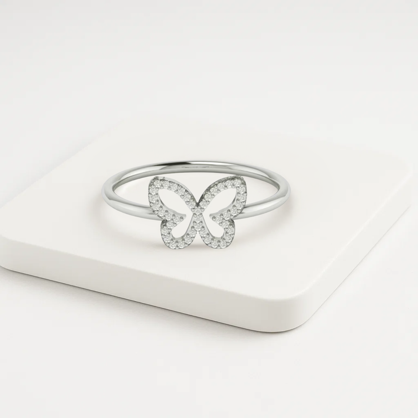 14K Gold Round Lab Grown Diamond Wedding Ring