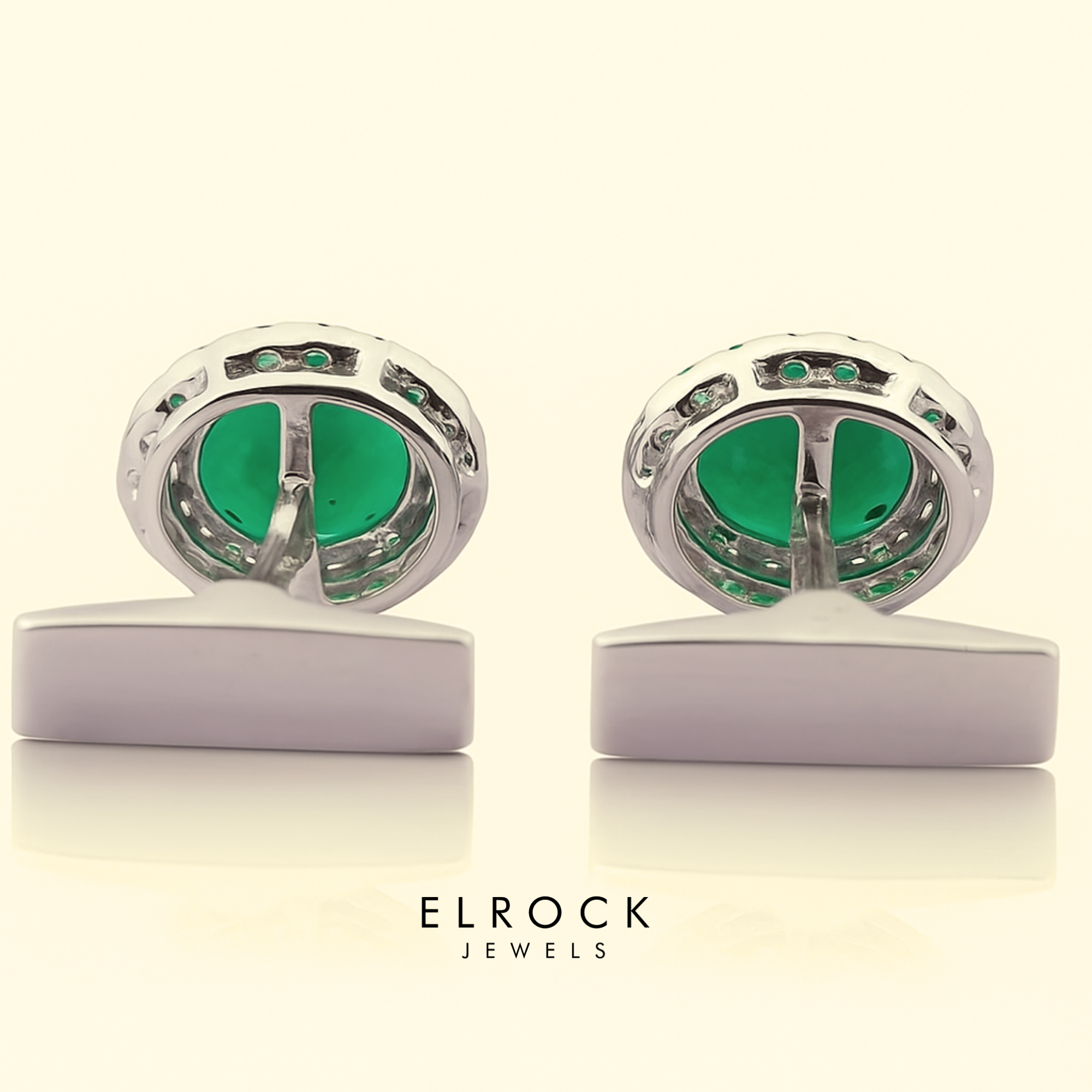 Oval Halo Diamond Shirt Cufflink