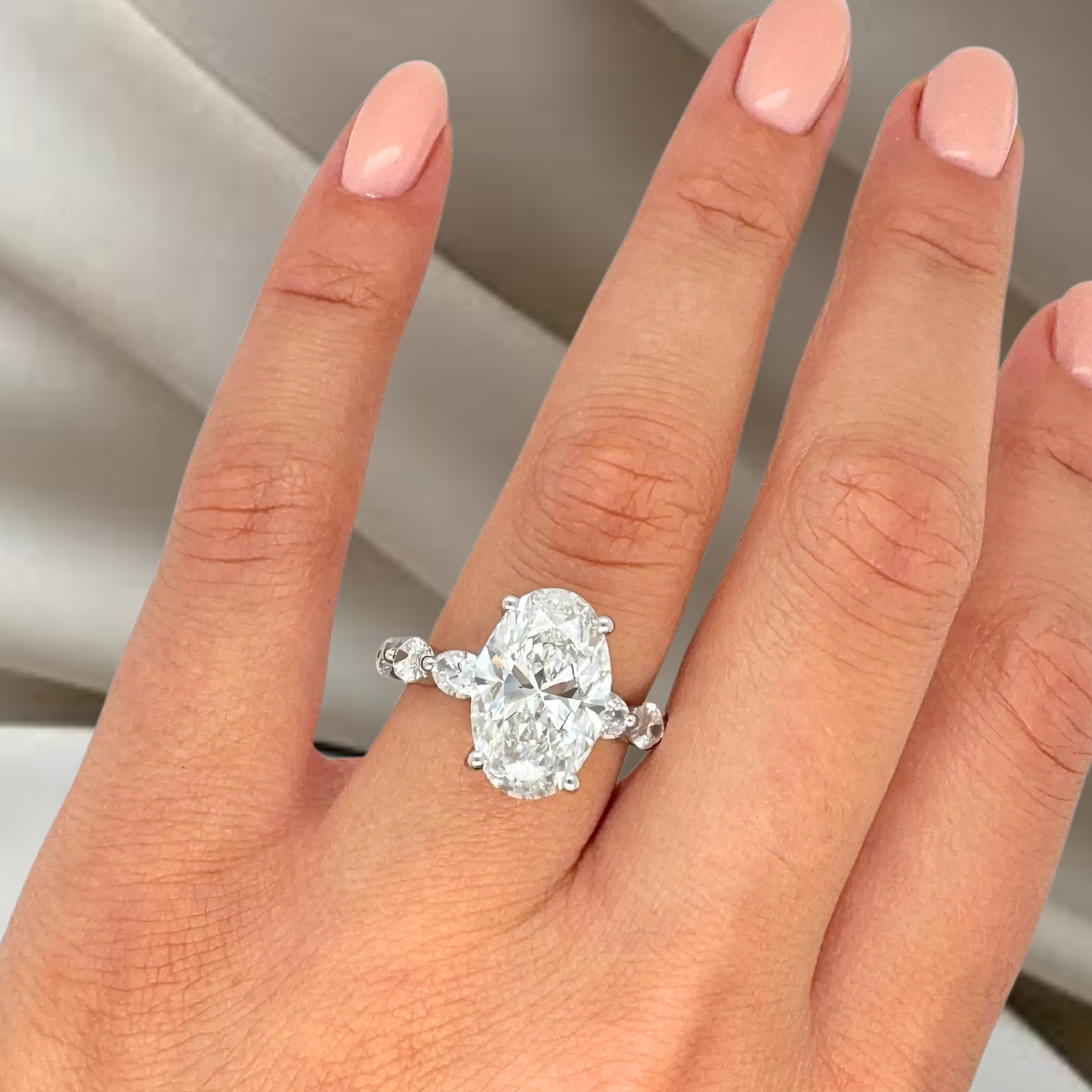 Oval Cut Wedding Ring