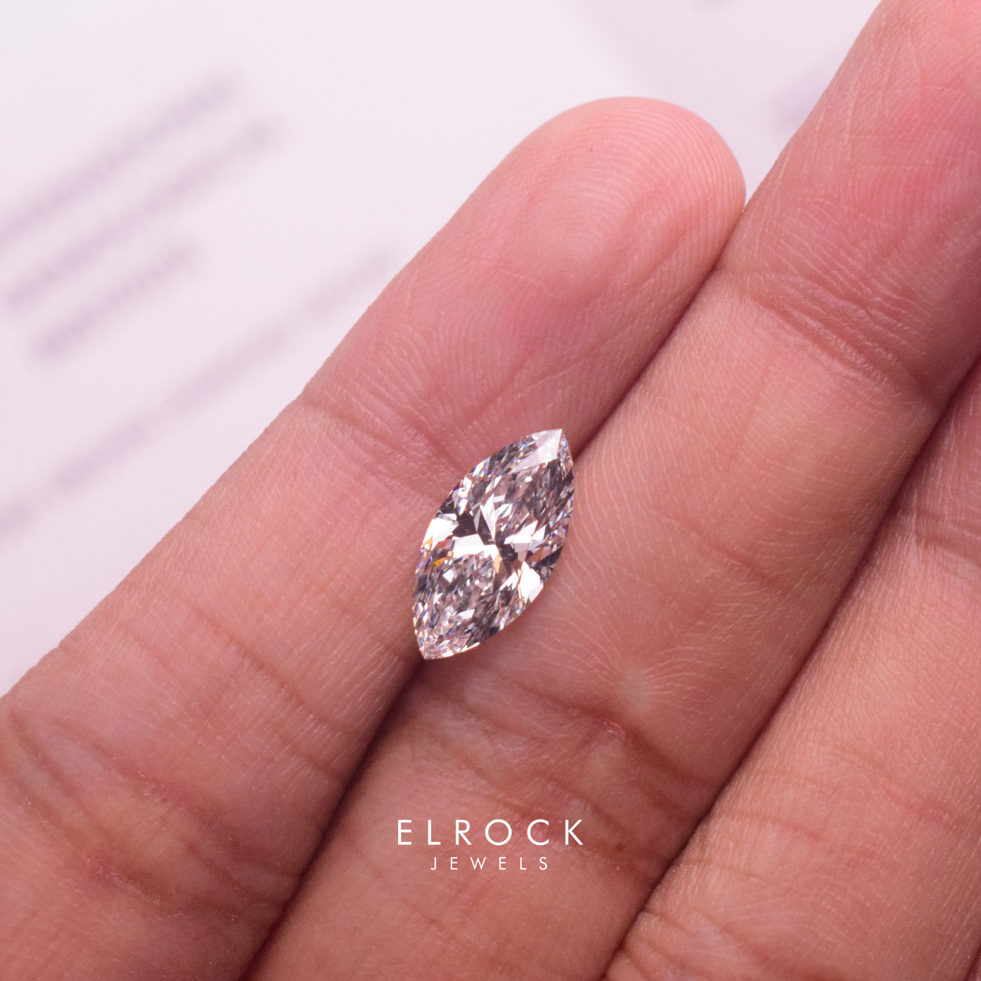 Marquise Cut Lab Grown Diamond/ IGI Certified Loose Diamond