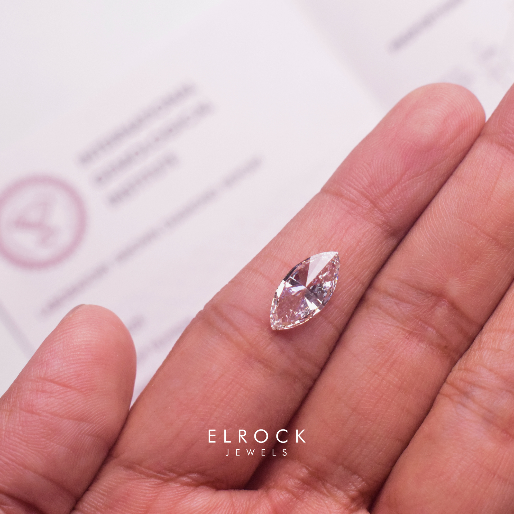 Marquise Cut Lab Grown Diamond/ IGI Certified Loose Diamond