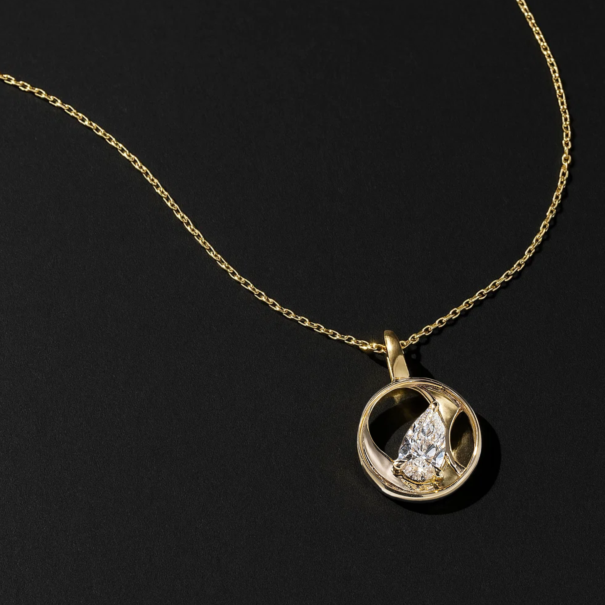 Pear Diamond Necklace Elegant Fine Jewelry for Special Occasions