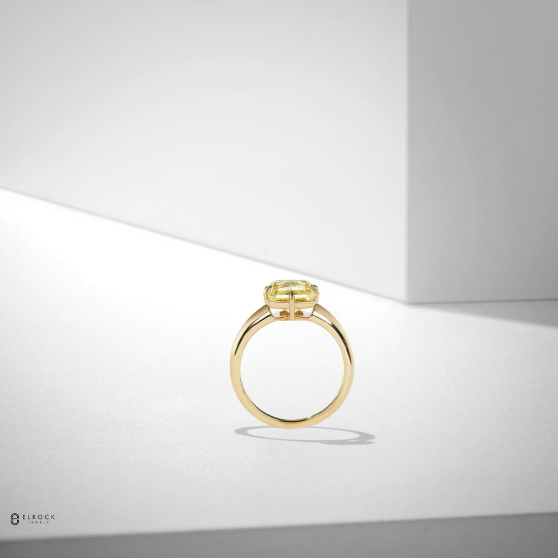 Radiant cut diamond fancy brownish yellow diamond | 14K Gold | Gift For her