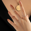 14k Solid Gold Eternity Ring for Women Wedding Diamond Full Eternity Band