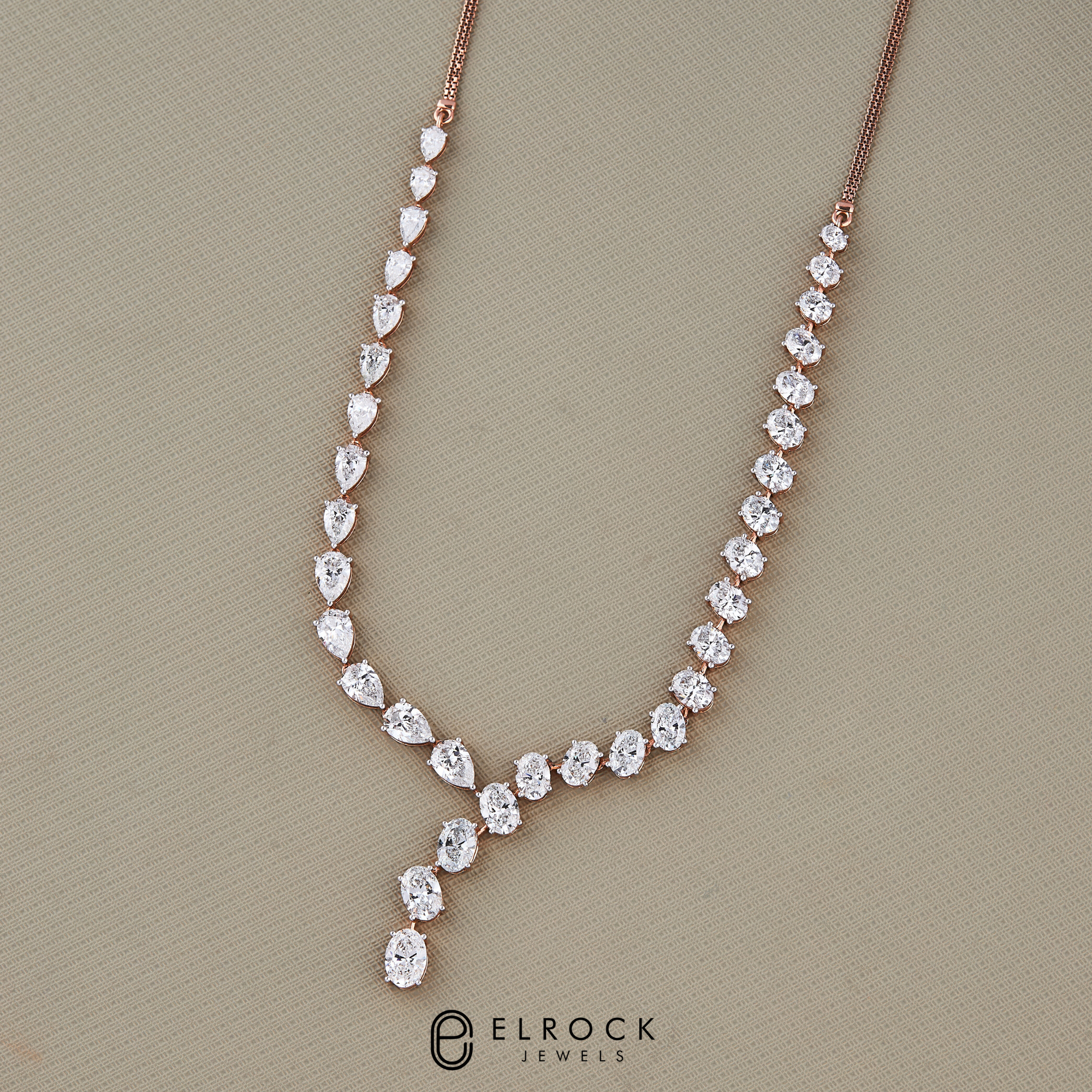 Unique Multi Shape Wedding Necklace