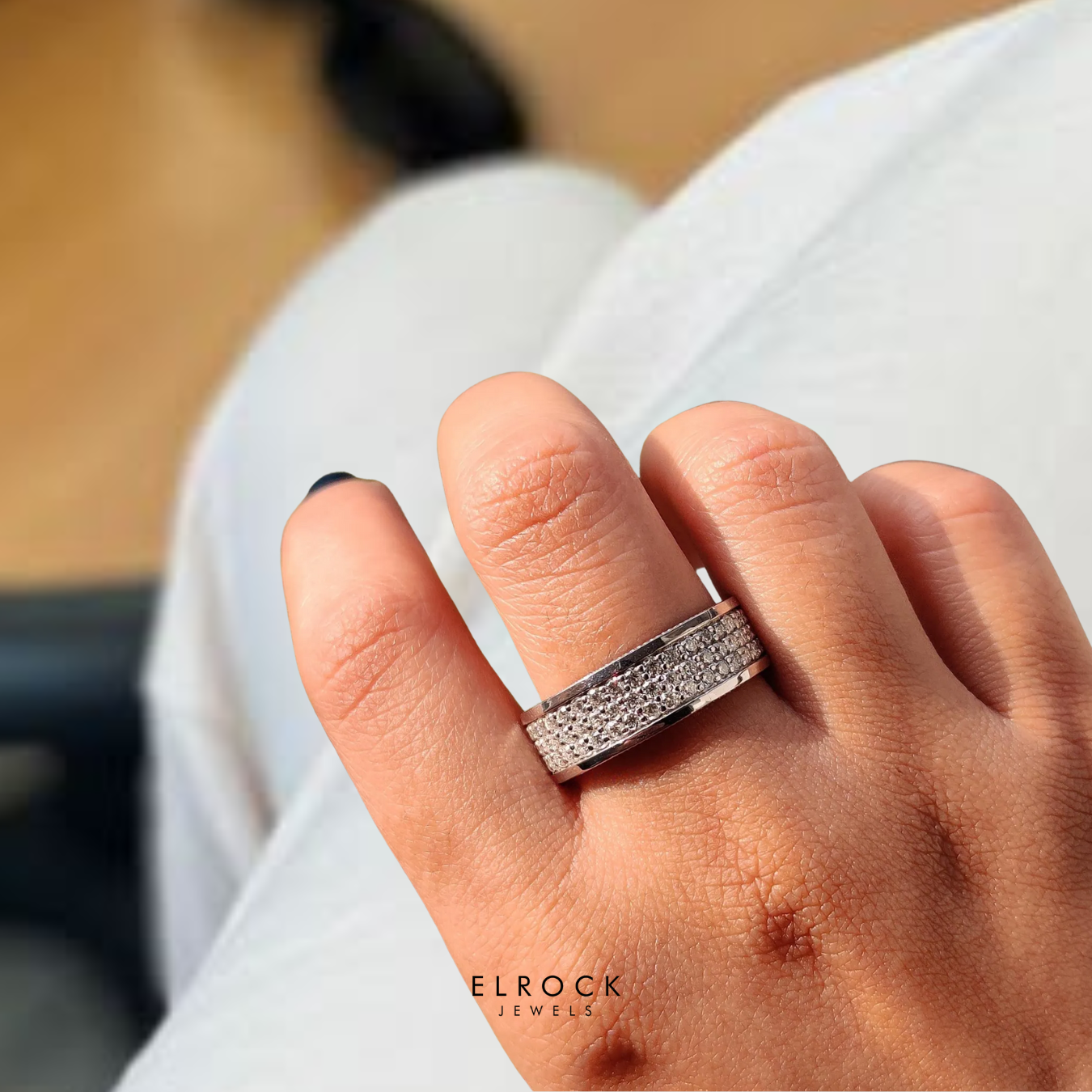 Lab Grown Diamond Full Eternity Engagement Diamond Band For Men's