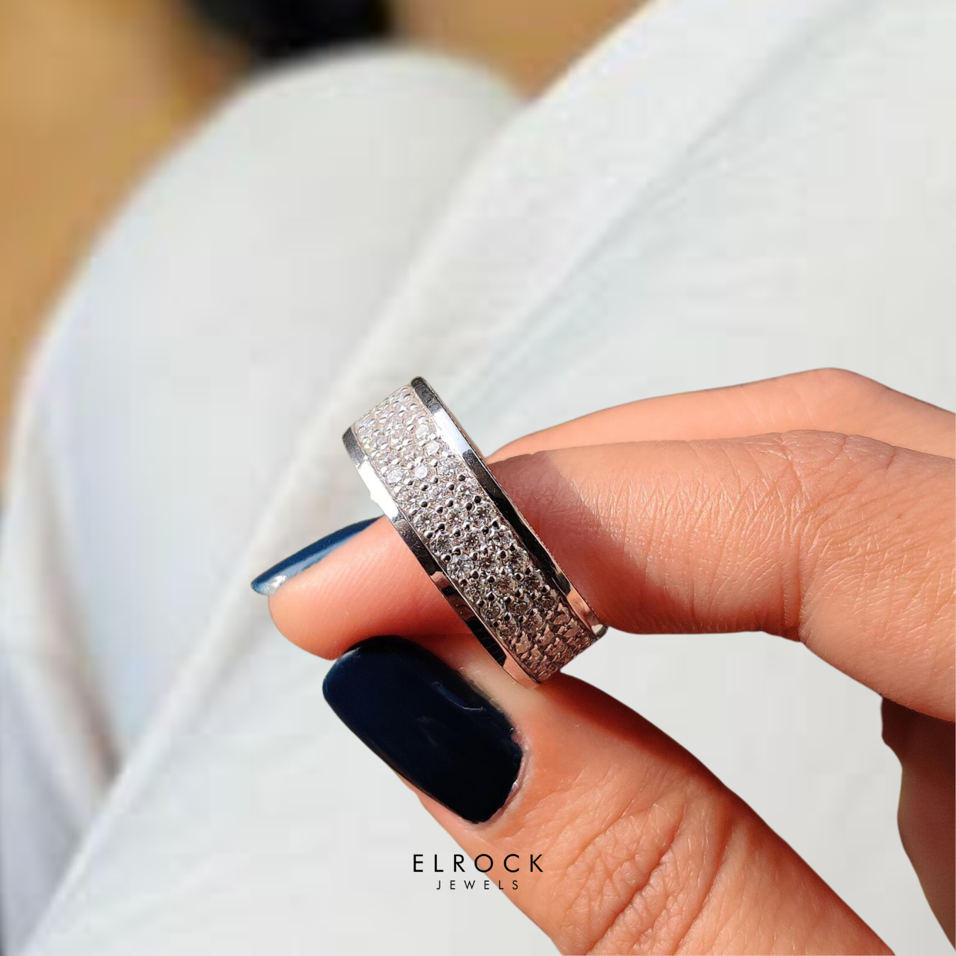 Lab Grown Diamond Full Eternity Engagement Diamond Band For Men's