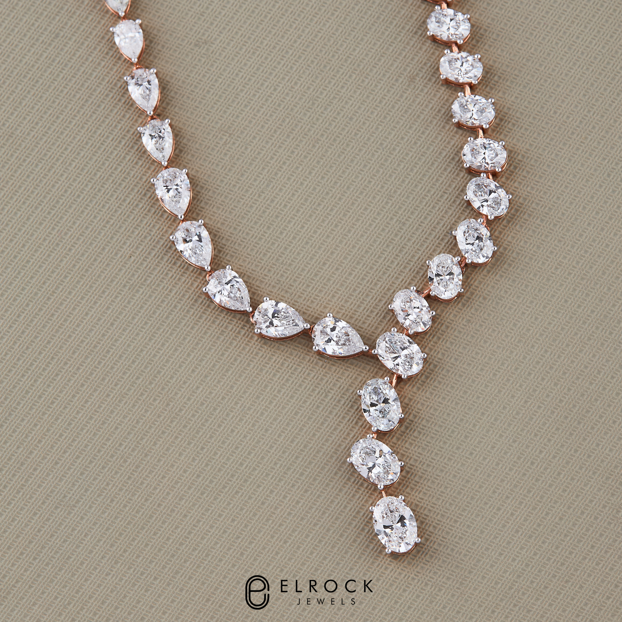 Unique Multi Shape Wedding Necklace