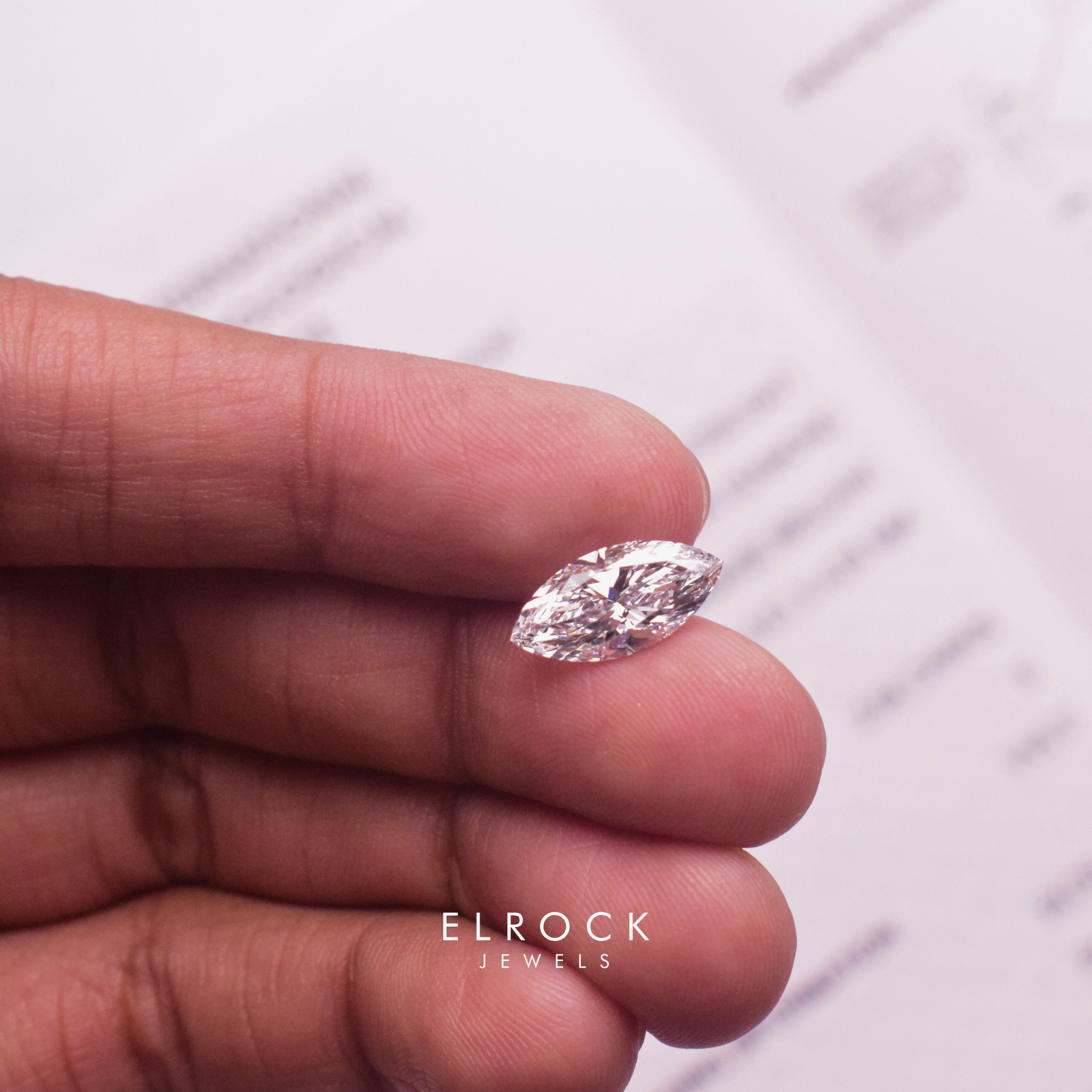 Marquise Cut Lab Grown Diamond/ IGI Certified Loose Diamond
