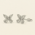 14K Solid Gold 1.75 CTW London Blue Topaz Birthstone Butterfly Dainty Earrings