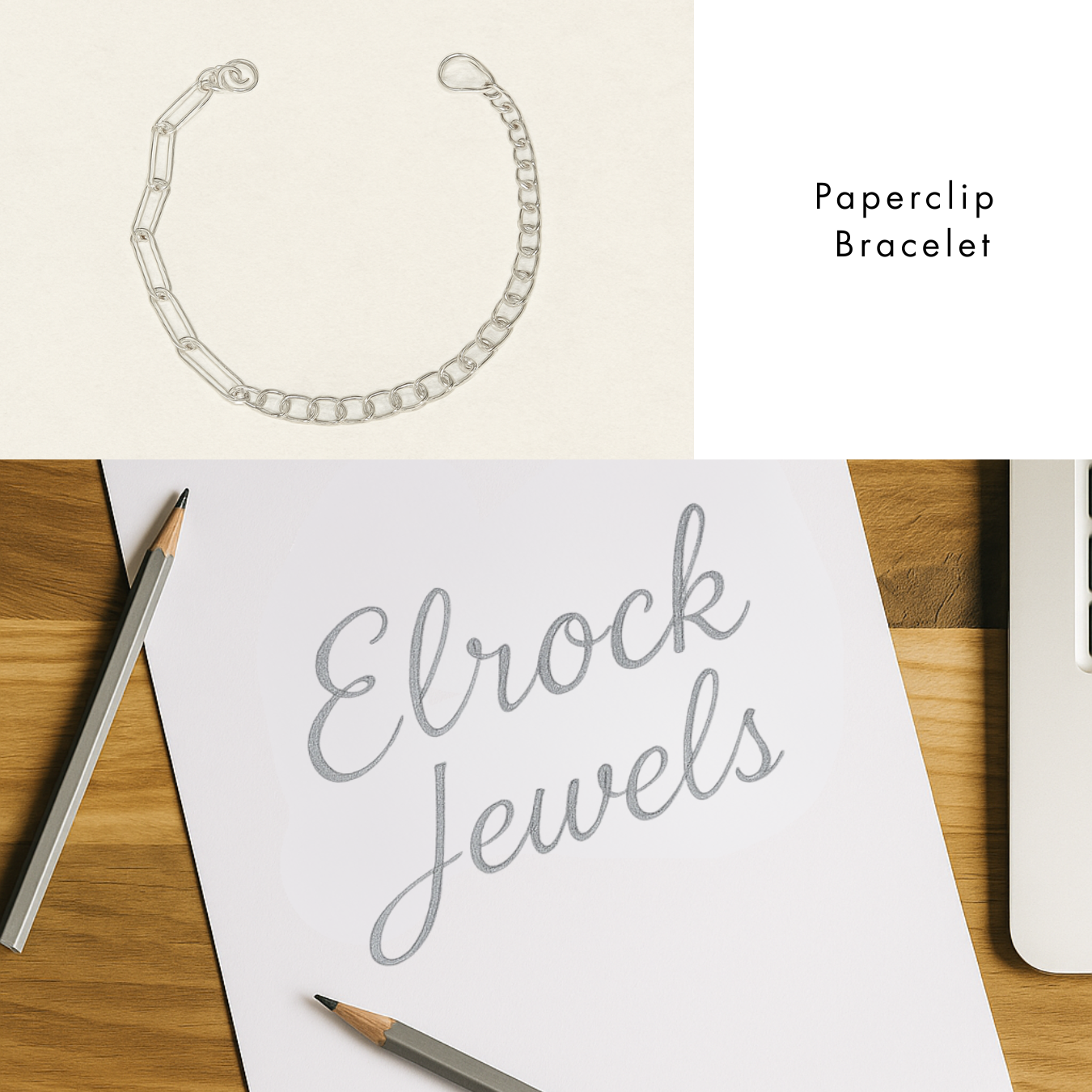 14K Gold Half Tennis Half Paperclip Diamond Stackable Bracelet