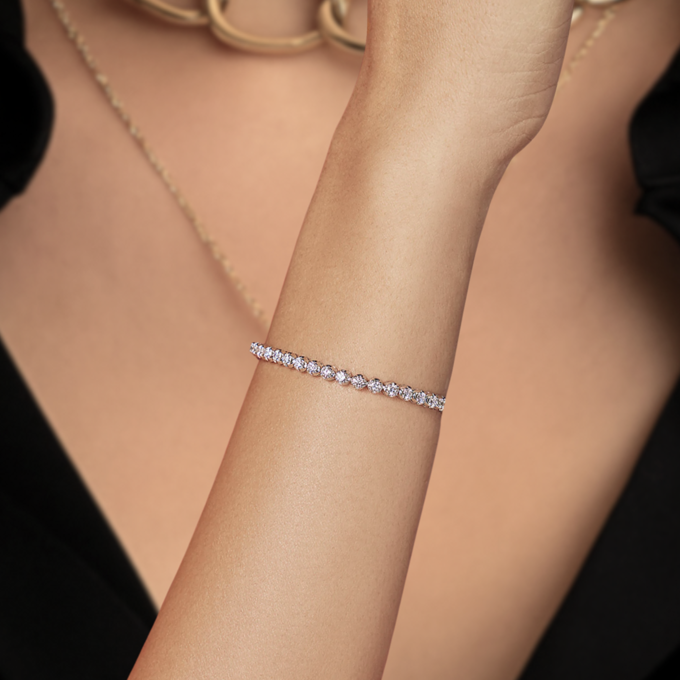  Lab Grown Tennis Diamond Bracelet