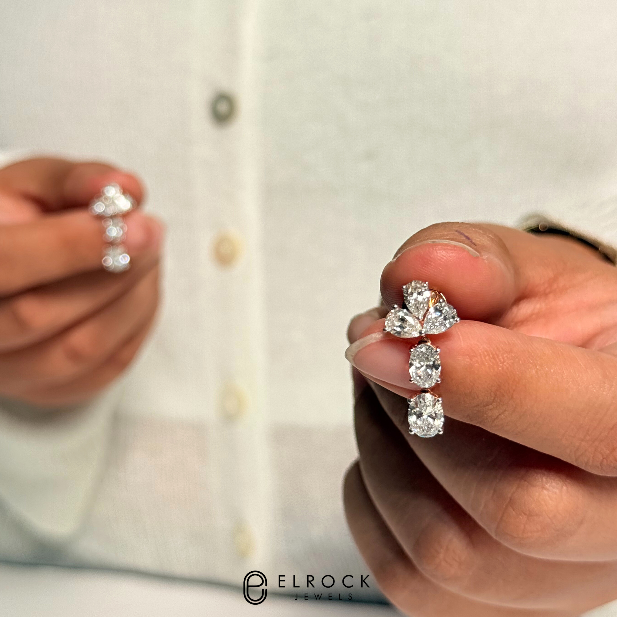 Unique Multi Shape Wedding Necklace