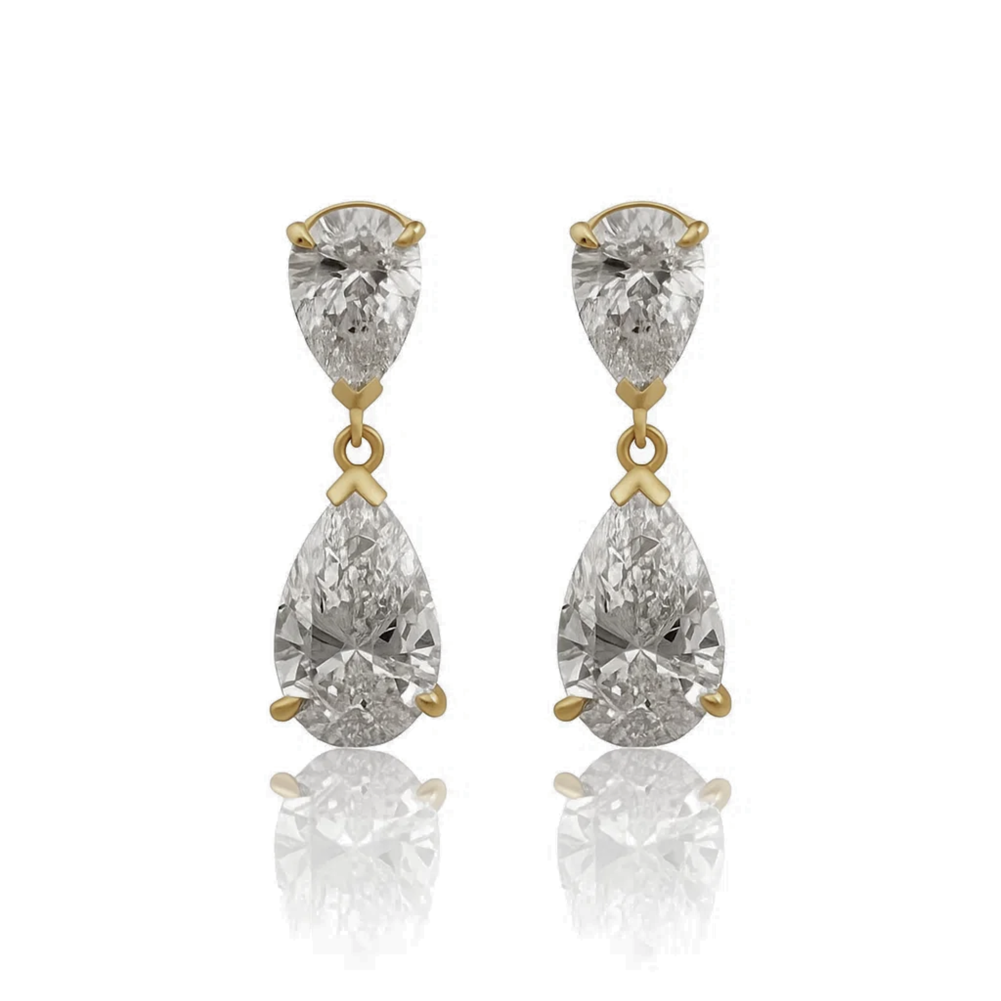 Diamond Drop Dangle Earrings
