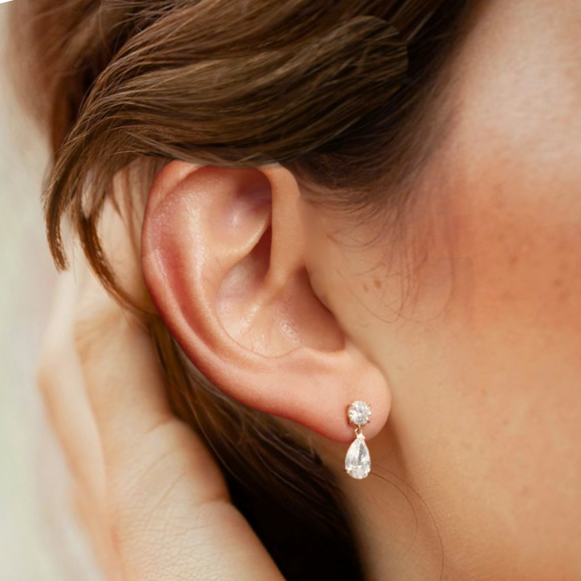 Diamond Drop Dangle Earrings