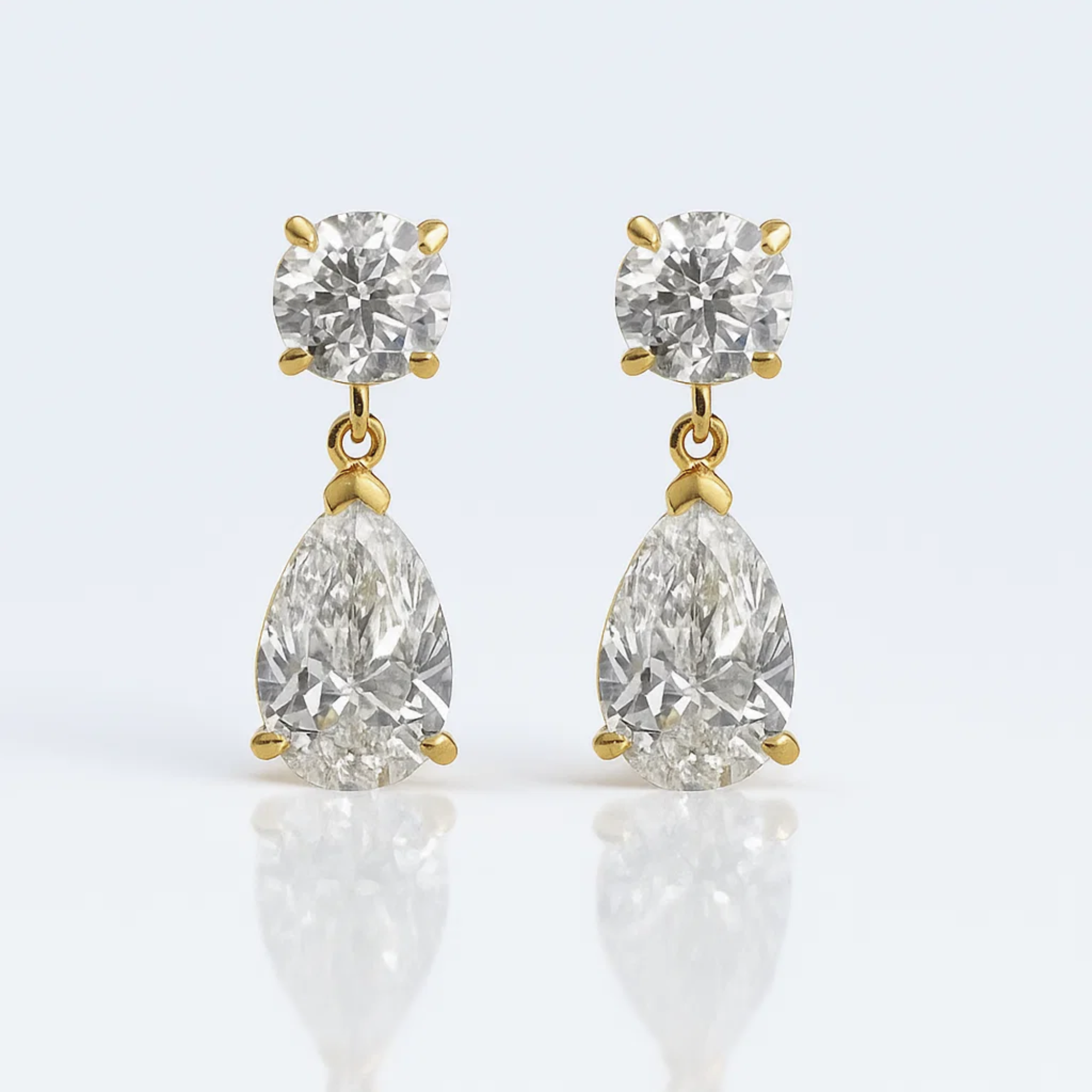 Diamond Drop Dangle Earrings