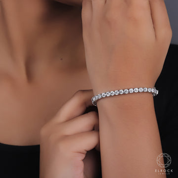 Lab-Grown Diamond Tennis Bracelet | Sustainable Luxury by Elrock Jewels™