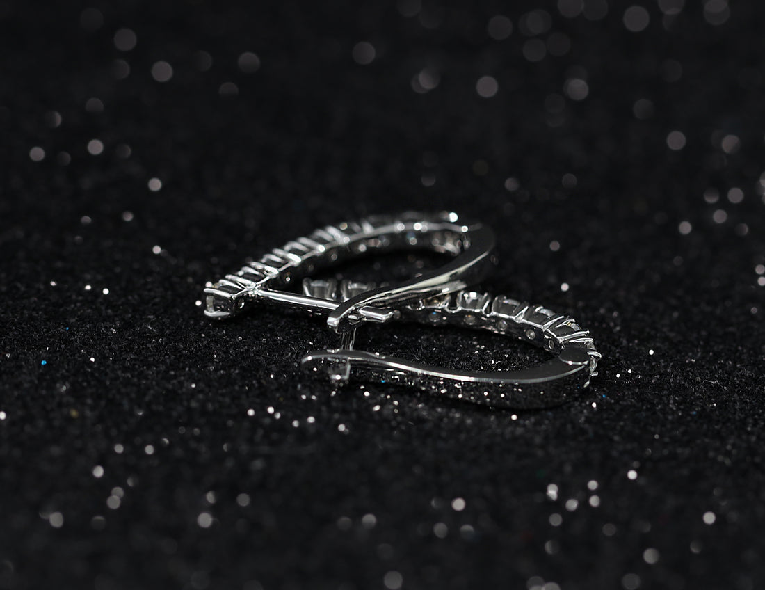 Lab-Grown Diamond Inside-Out Hoop Earrings | Sustainable Luxury by Elrock Jewels™