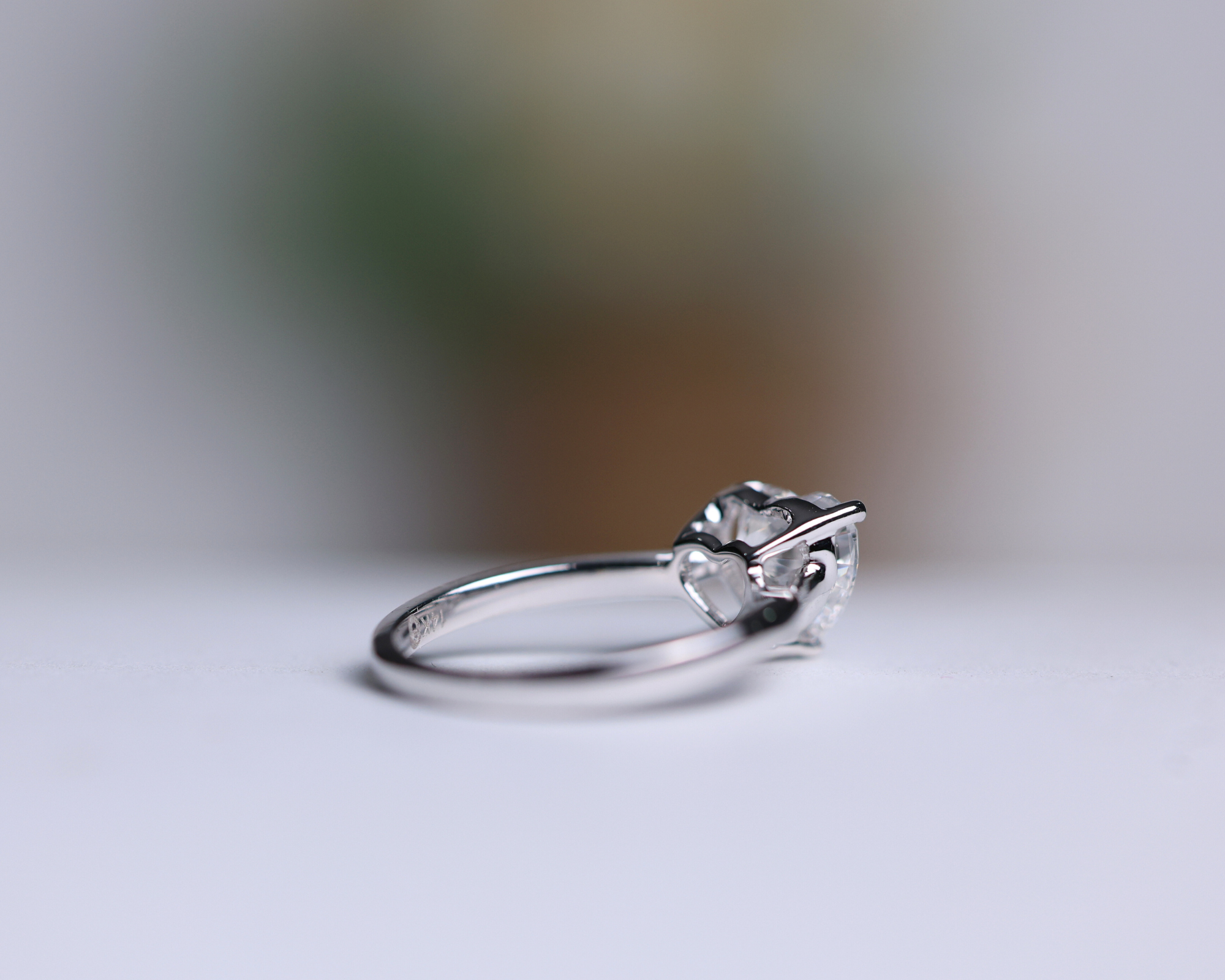 14K Gold Solitaire Heart Shaped Diamond Engagement Ring