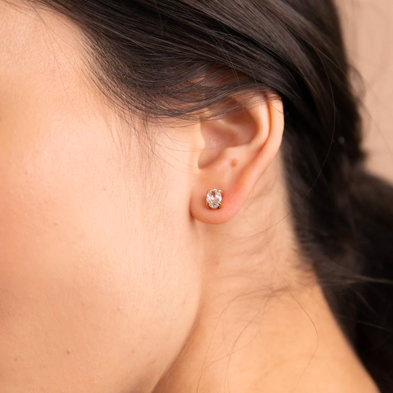 1.50 Carat Oval & Round Lab Grown Diamond 14K Gold Drop Earrings