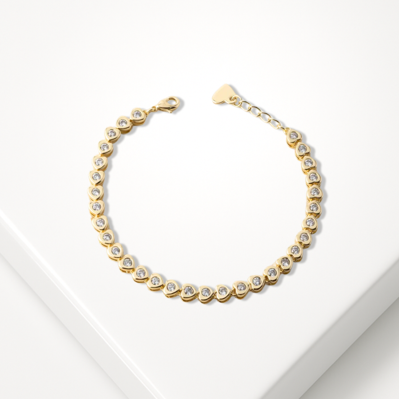 Bezel Set Diamond Tennis Bracelet