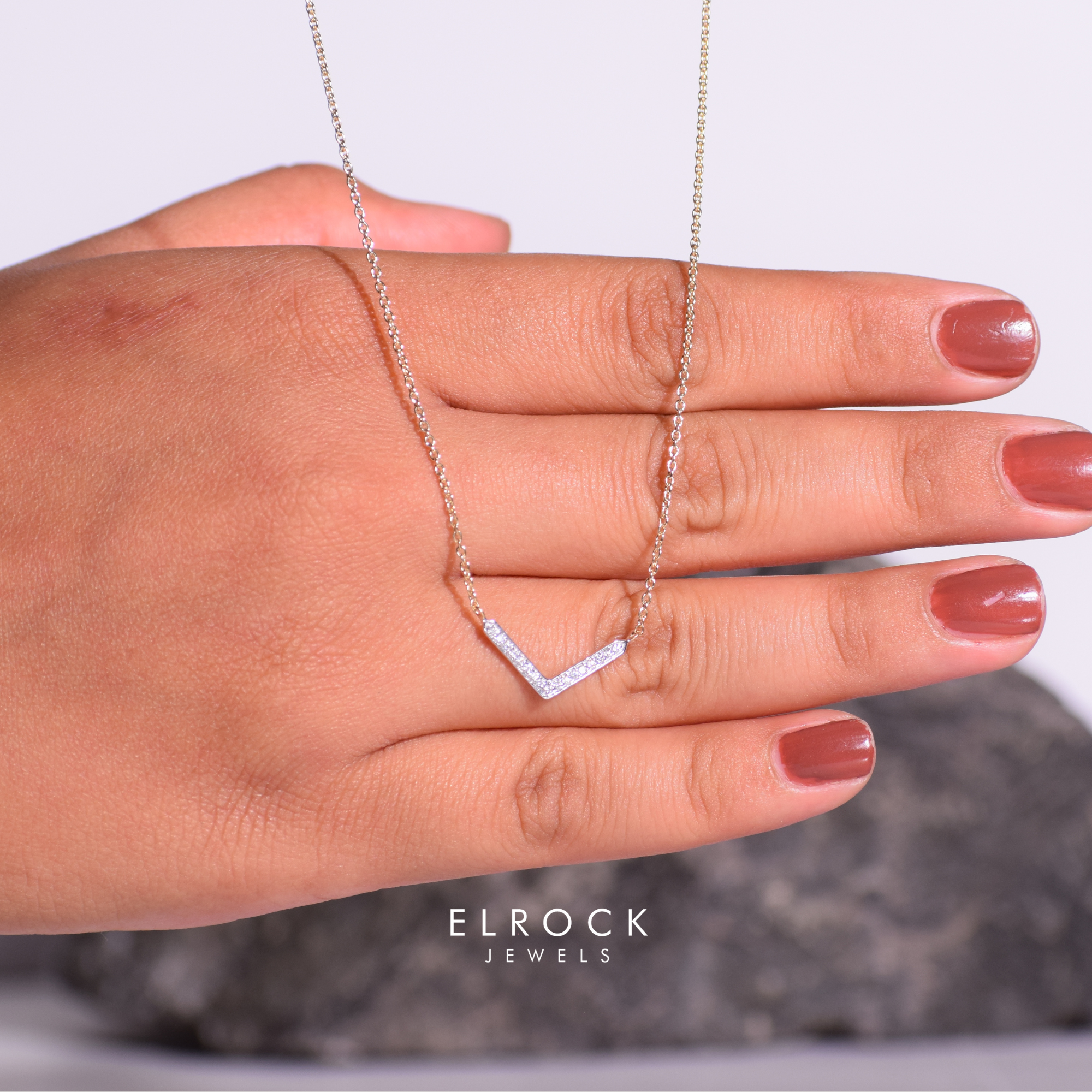 14K Lab Grown Diamond Necklace 